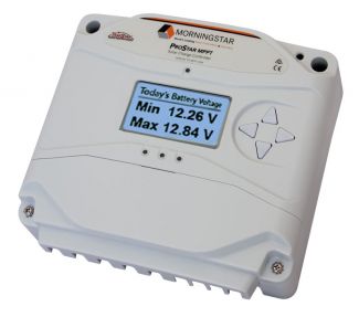 Morningstar Prostar MPPT 25A Solar Charge Controller with Digital Display - Efficient 12V/24V Battery Charging for RV, Boat, Off-Grid Solar Systems
