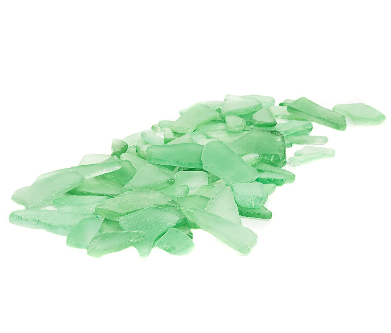 Mint Green Sea Glass for Crafts - 55oz Beach Glass Vase Filler & Home Décor - Perfect for DIY Projects, Wedding Centerpieces, and Coastal-Themed Decorations