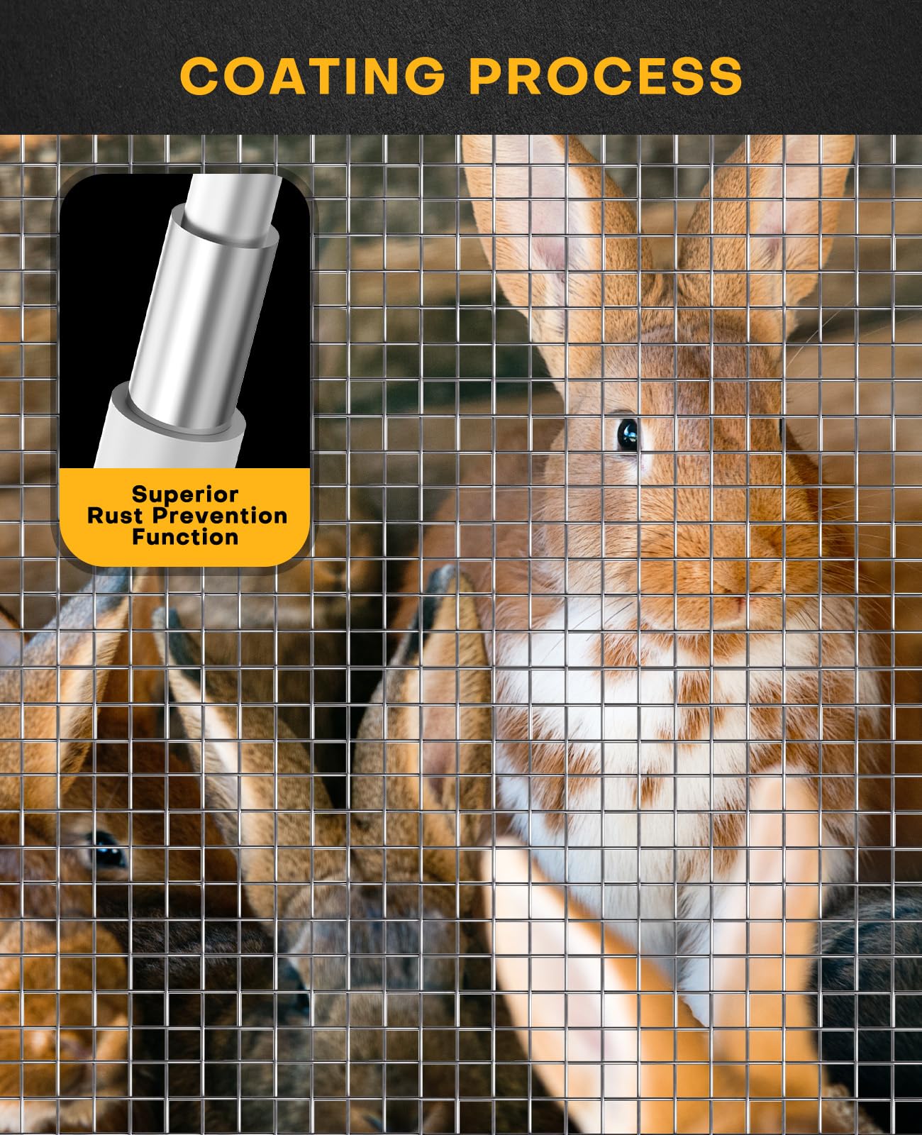 36in x 100ft 1/2 Inch 19 Gauge Hot Dipped Galvanized Welded Wire Mesh - Heavy Duty Chicken Coop Fence, Garden Plant Protection, Poultry Netting & Animal Cage Screen - Ideal for Backyard Farming, DIY Projects & Secure Enclosures