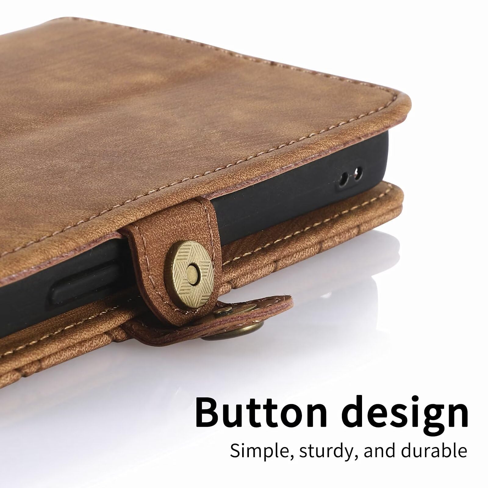 Premium Zipper Pocket Kickstand Phone Case - Durable Protective Cover with Stand for iPhone & Android - Perfect for Work, Travel & Hands-Free Viewing