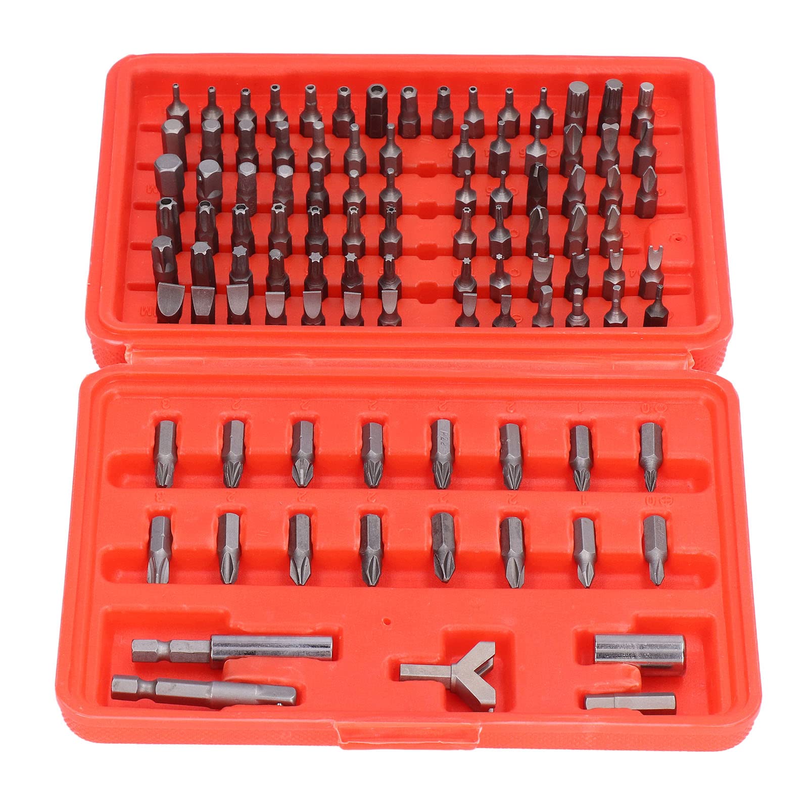 100-Piece Security Bit Set - Pentalobe & Slot Screwdriver Kit with Storage Box | High Hardness Steel for Electronics, DIY & Industrial Use | Perfect for iPhone, Laptop & Appliance Repairs