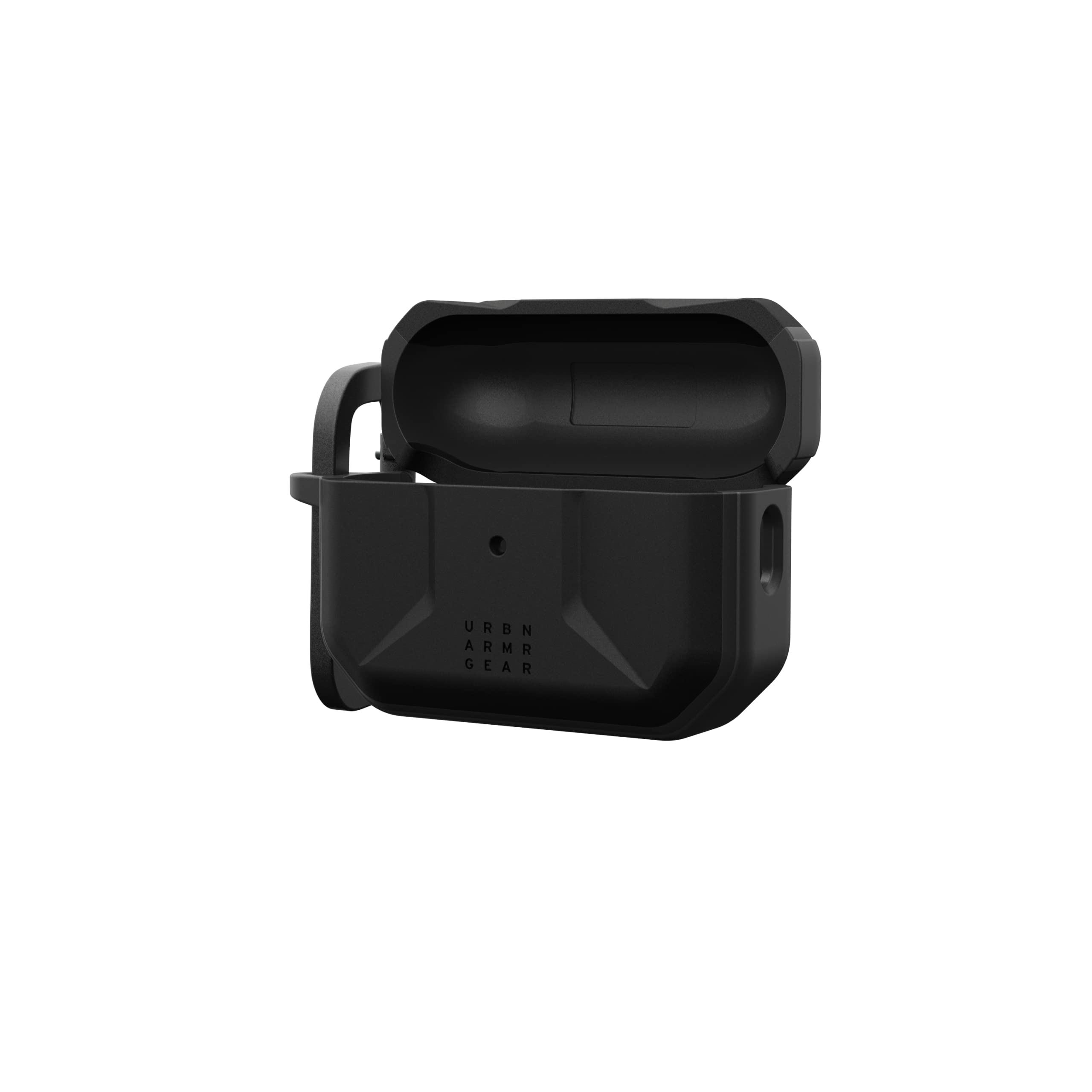 UAG Rugged Slim Protective Case for AirPods Pro 2nd Gen (2022) - Water Resistant Cover with Detachable Keychain | Civilian Black | Perfect for Outdoor Activities, Travel & Daily Use