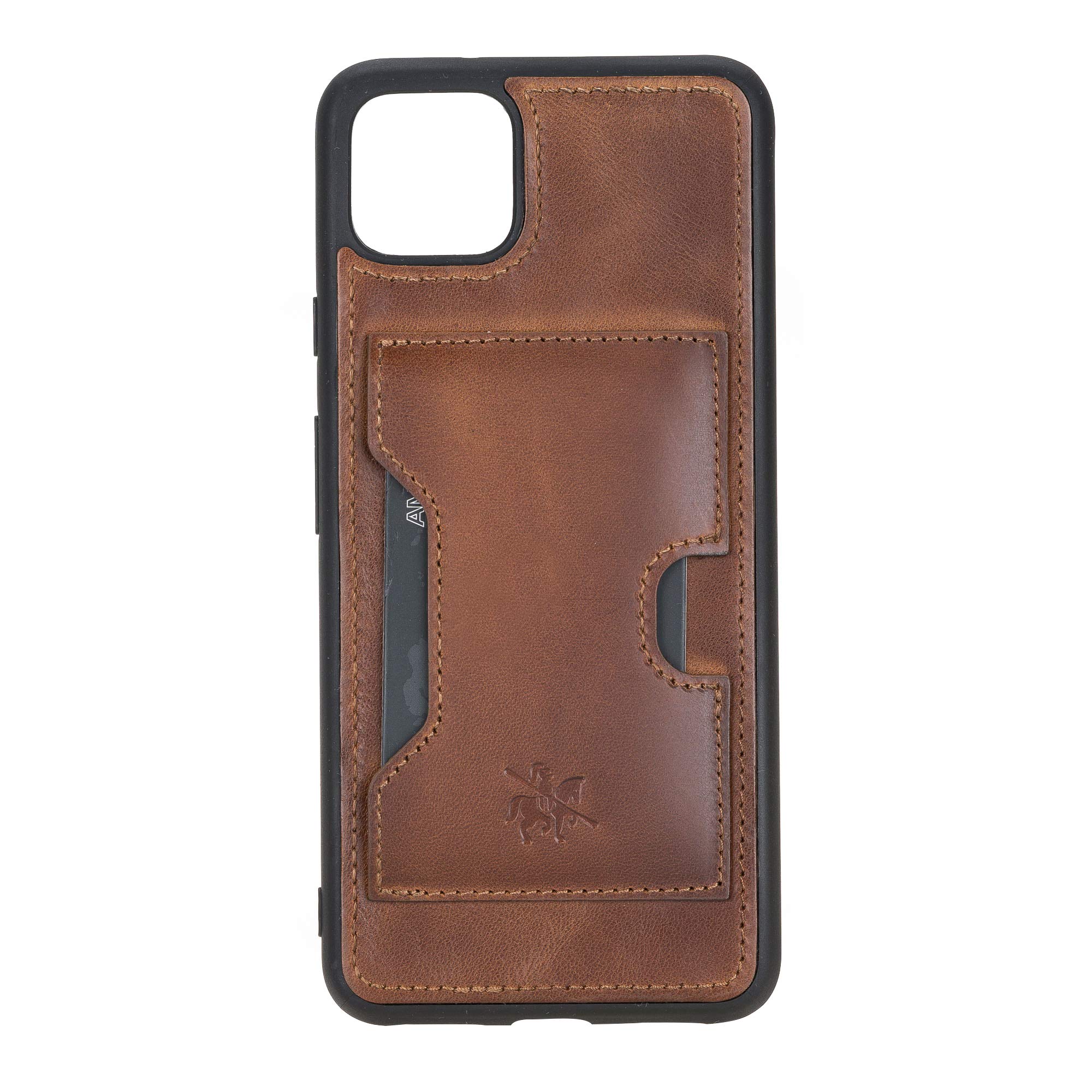 Venito Florence Genuine Leather Wallet Phone Case for Google Pixel 4 XL (6.3 inch) - RFID Blocking for Security - Detachable Card Holder - Antique Brown - Perfect for Travel, Business & Everyday Use