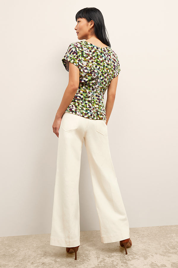 Milo Wide Leg Jeans for Women - Eco-Friendly Better Than Denim Stretch Pants in Bright Ivory | Casual Chic Outfit for Streetwear & Everyday Comfort
