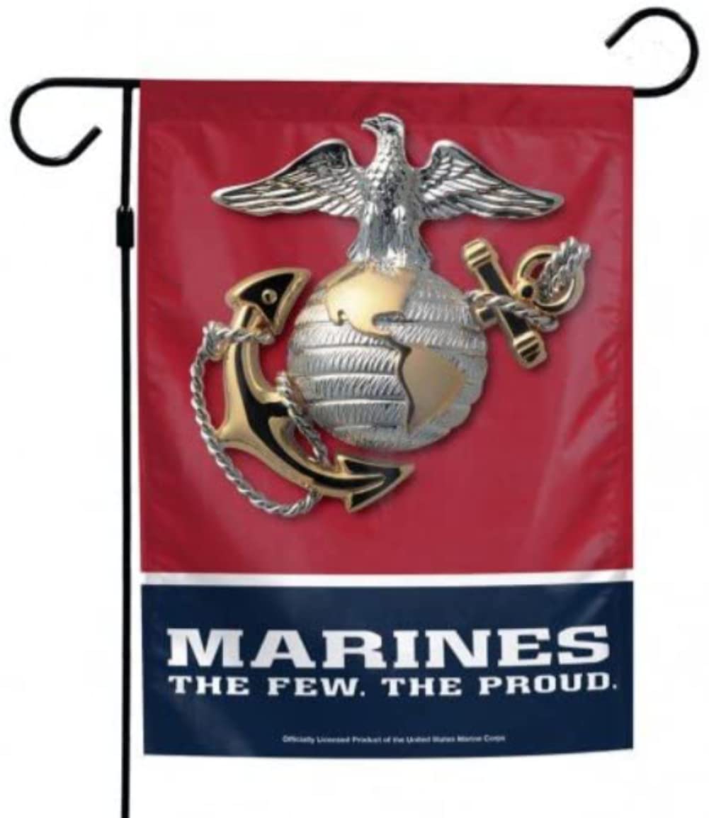 USMC Licensed United States Marine Corps Garden Flag 12.5 x 18 Inches - Patriotic Outdoor Decor for Yard, Porch & Military Home Decoration