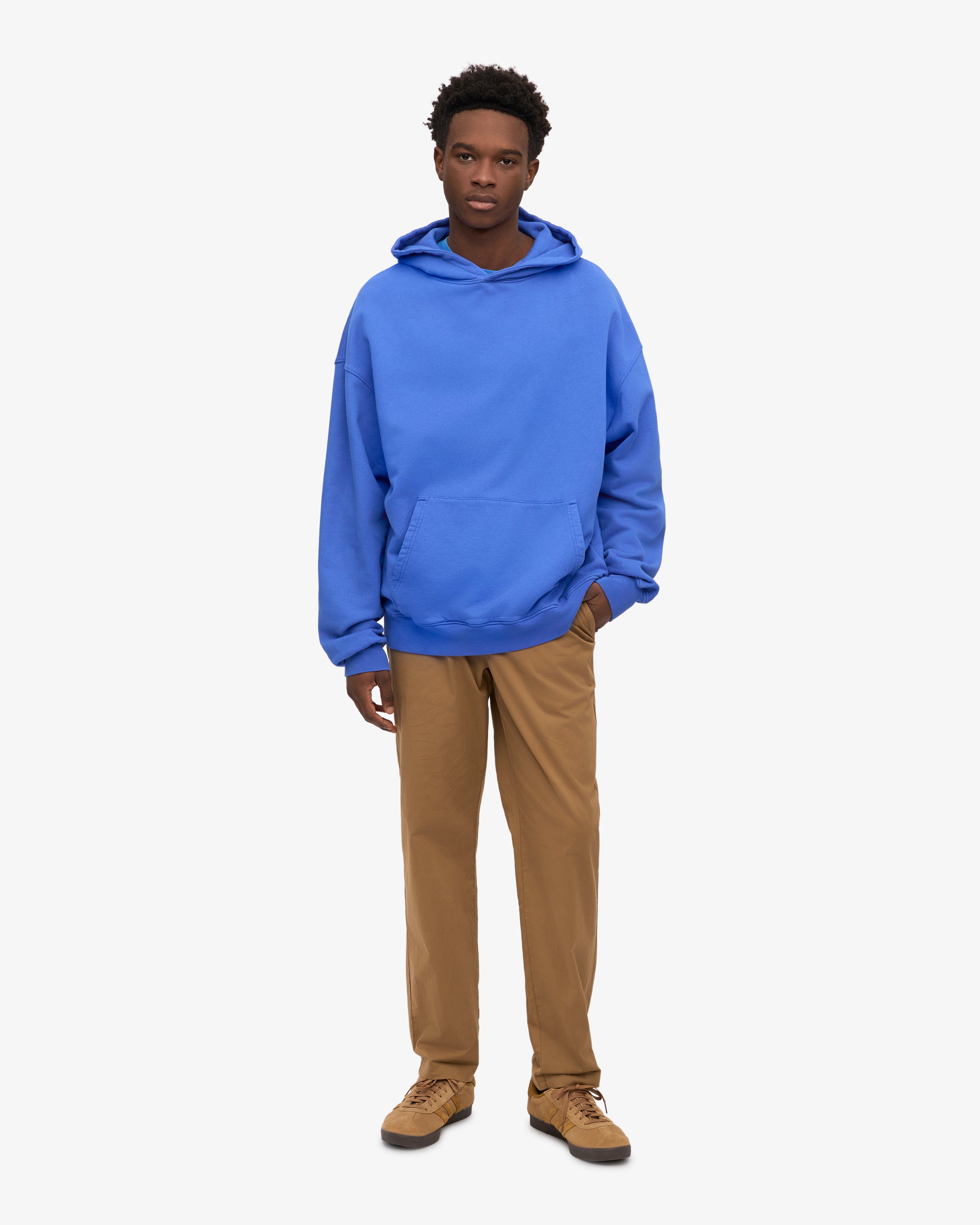 Premium Organic Cotton Oversized Hoodie - Sapphire Blue | Cozy & Stylish Unisex Pullover for Casual Wear, Lounge & Outdoor Activities