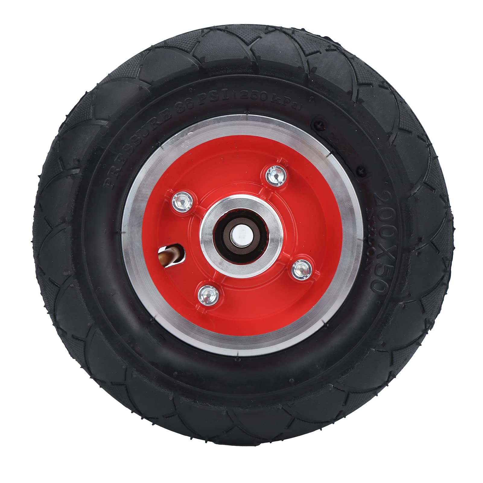 Alomejor 8 Inch 200X50 Electric Scooter Tires - Rear Hub Solid Shock Absorber Tire for Electric Scooters | Durable & Smooth Ride for Commuting & Urban Travel