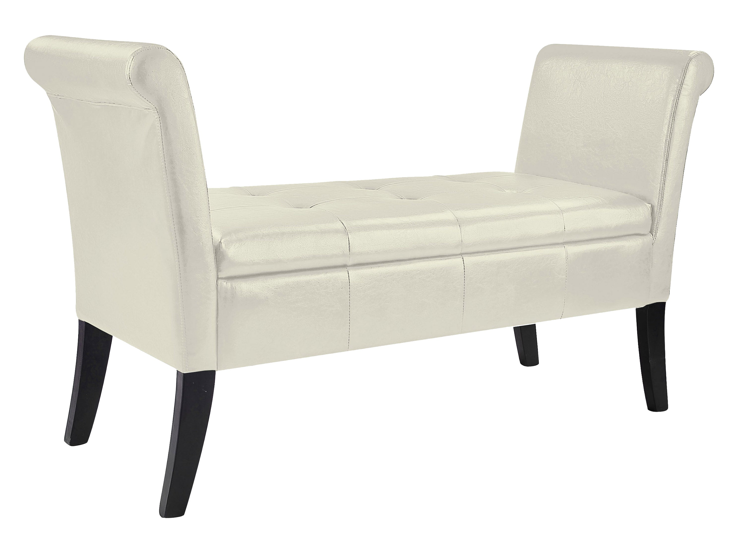 Multipurpose Storage Bench with Arms - Stylish Entryway Seating with Hidden Storage for Shoes, Blankets & More - Perfect for Living Room, Bedroom, or Hallway Organization