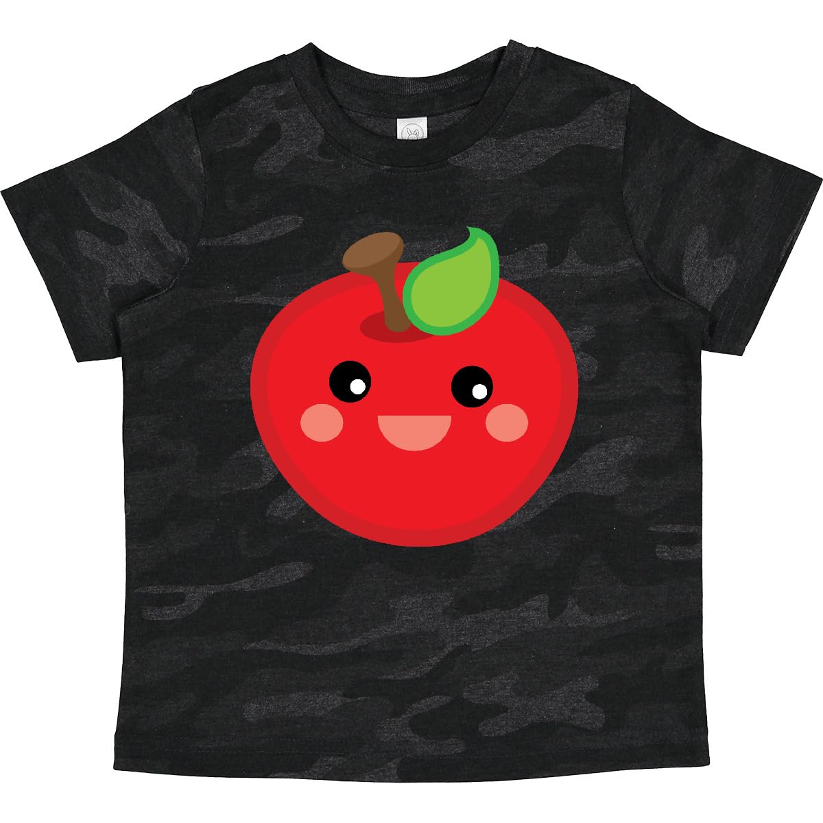 Inktastic Smiling Apple Toddler T-Shirt - Cute & Comfortable Cotton Tee for Boys & Girls - Perfect for Playdates, Daycare & Family Outings