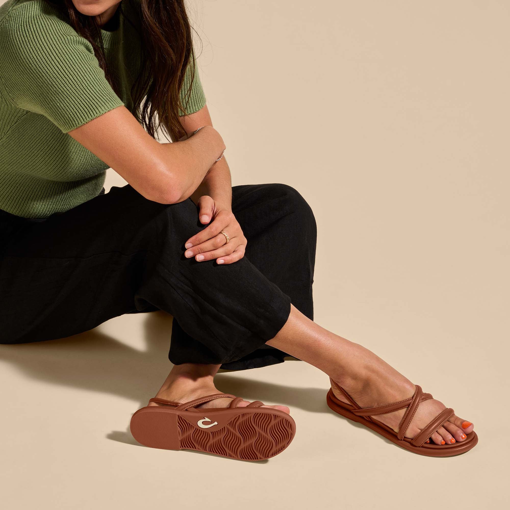 Tiare Strappy Fox Sandals - Women's Comfortable Summer Beach Shoes for Outdoor Walking & Vacation