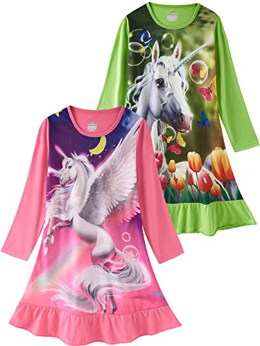Unicorna Long Green Purple