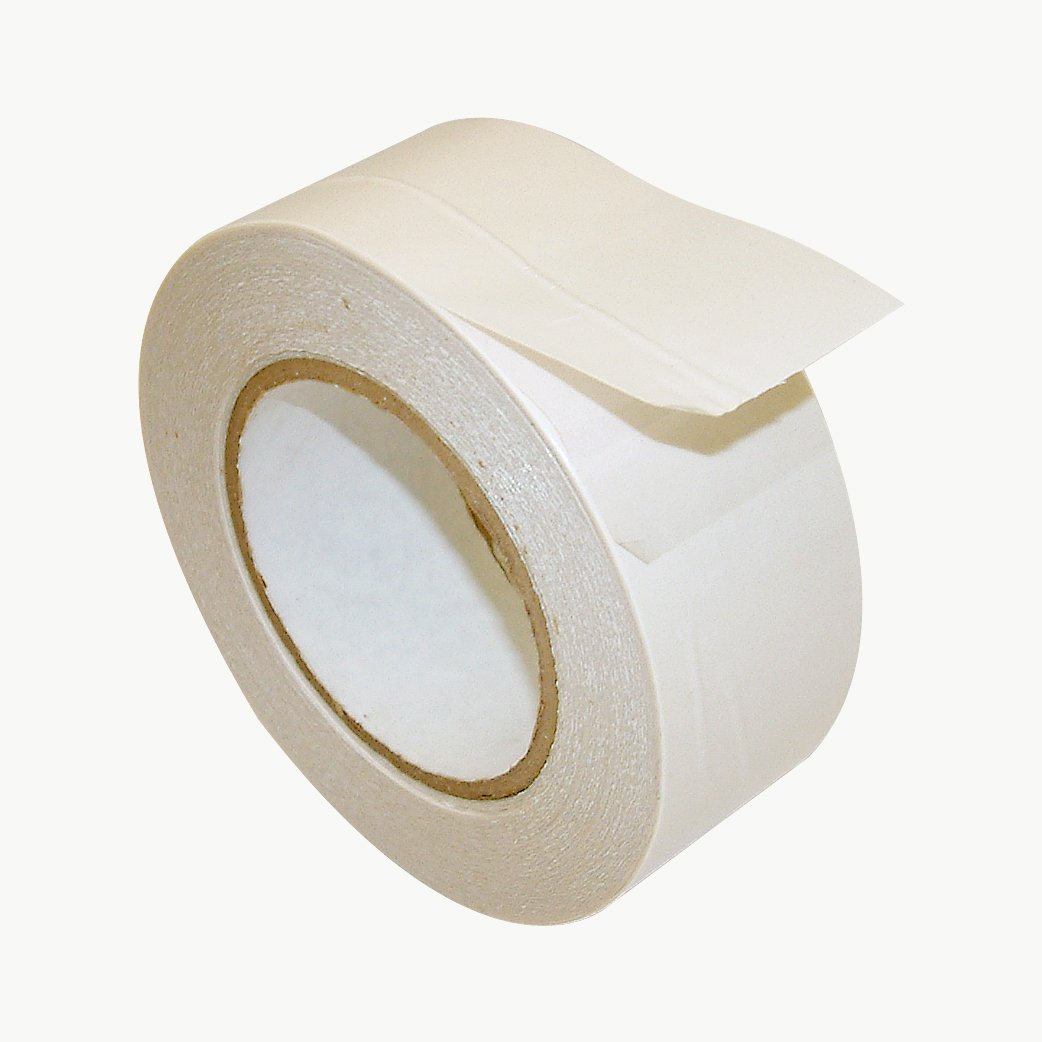 JVCC DC-1114 Double Coated Film Tape with Rubber Adhesive - 18 Inch x 60 Yards Clear Heavy Duty Mounting Tape for Signage, Automotive Trim & DIY Projects