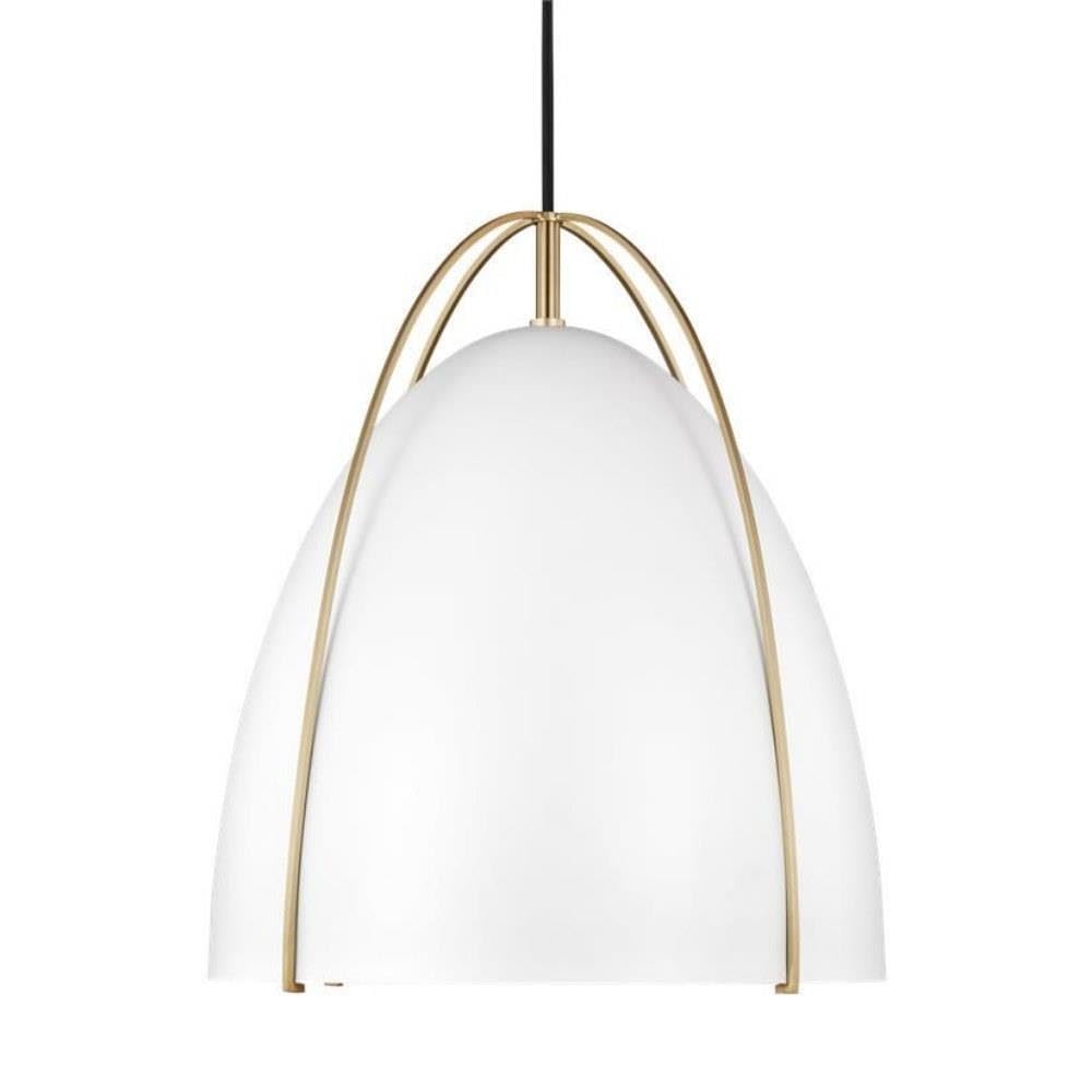 SEA Gull 6551801EN3-05 Modern Single Light Pendant - Perfect for Kitchen Island, Dining Room, or Entryway Lighting