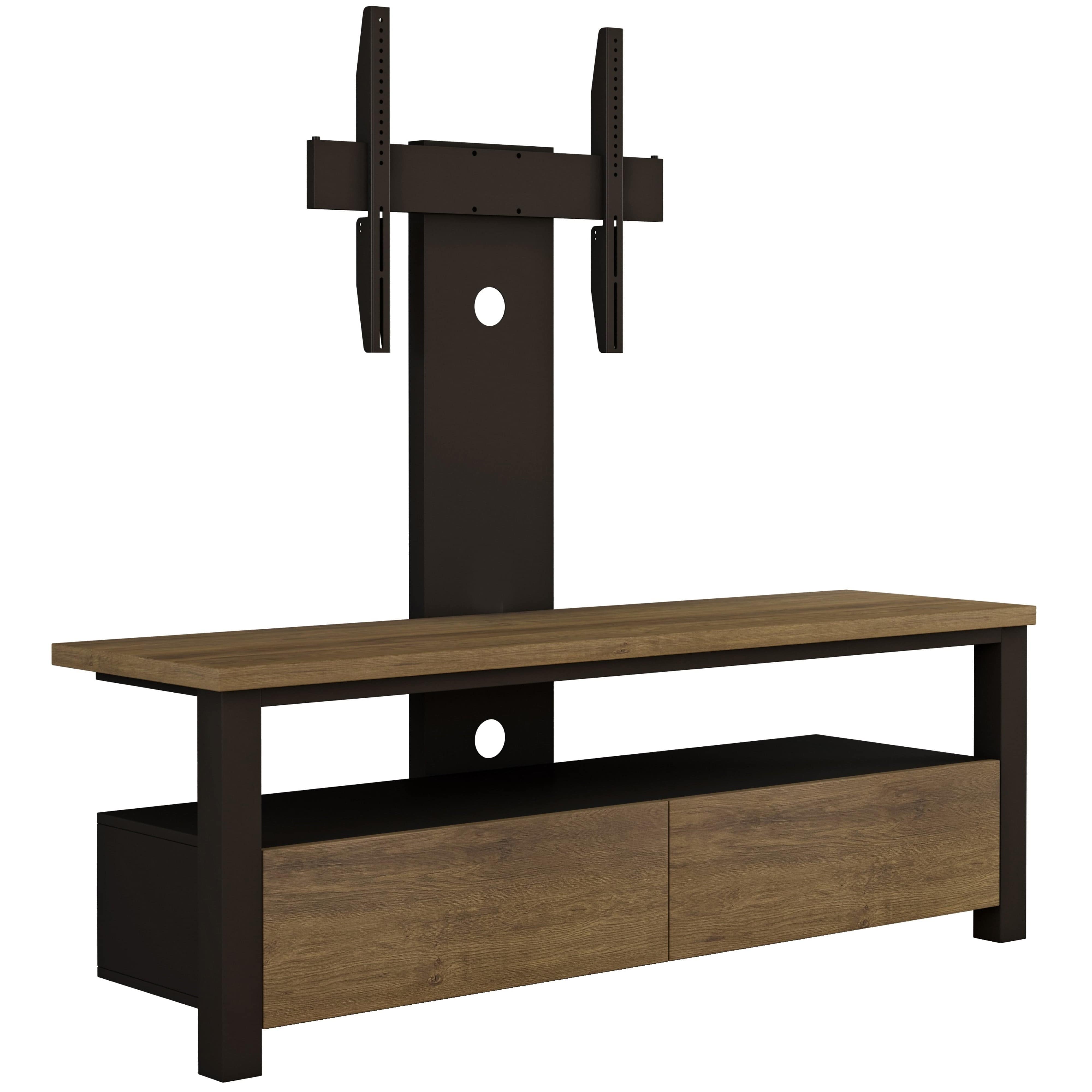 VOODOO Dark Oak Entertainment Unit by Tauris - Stylish TV Stand for Living Room, Home Theater & Media Storage