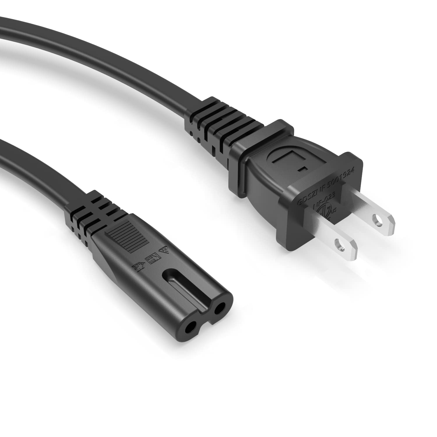 6 ft AC Power Cord Replacement for Canon PIXMA MAXIFY MultiPASS SELPHY & Epson Workforce Stylus SureColor Printers - ETL Certified Printer Power Cable for Home Office Use