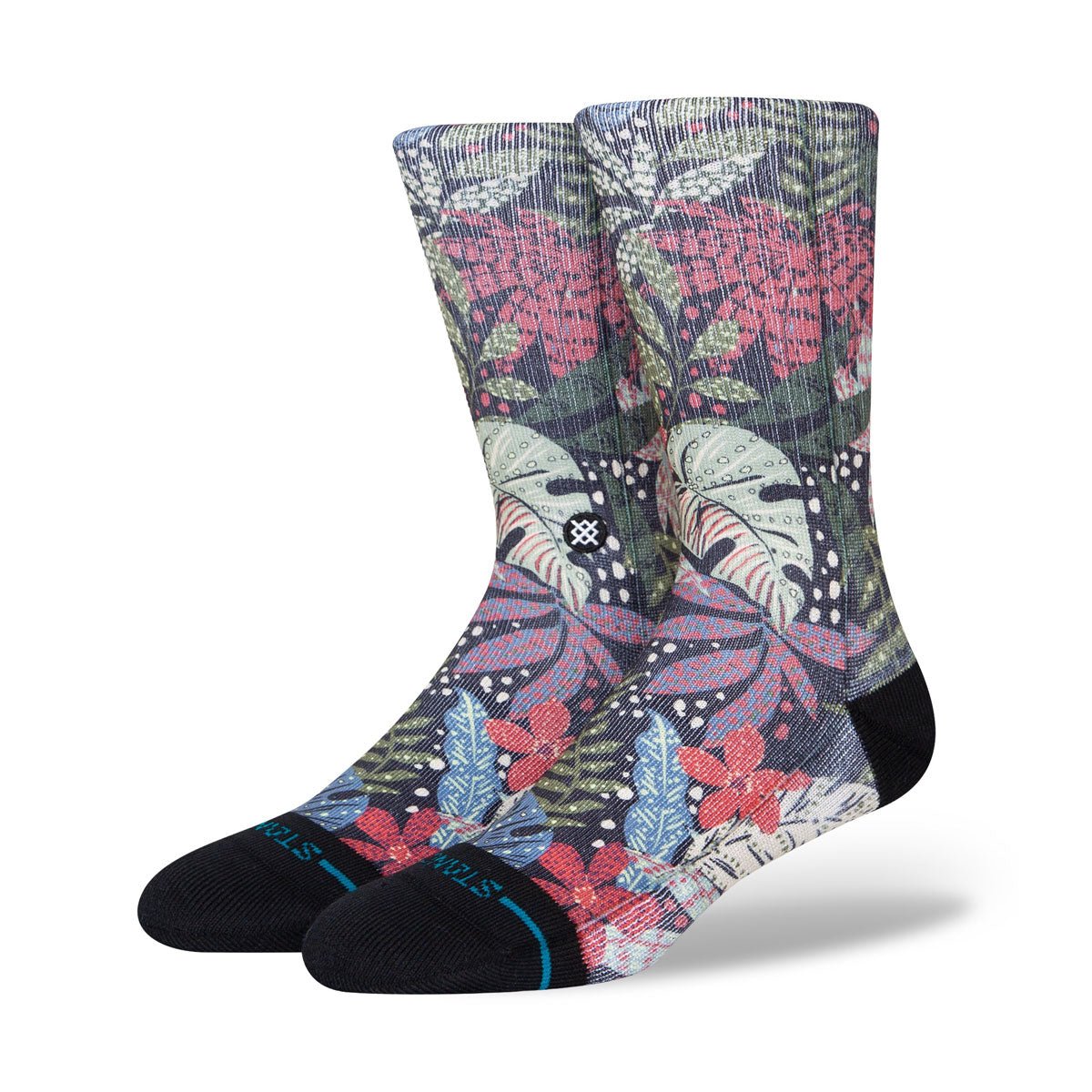 Premium Adult Crew Socks - Seacret Garden Multi-Pack (6 Pairs) - Soft Cotton Comfort Socks for Men & Women - Perfect for Work, Sports & Everyday Wear