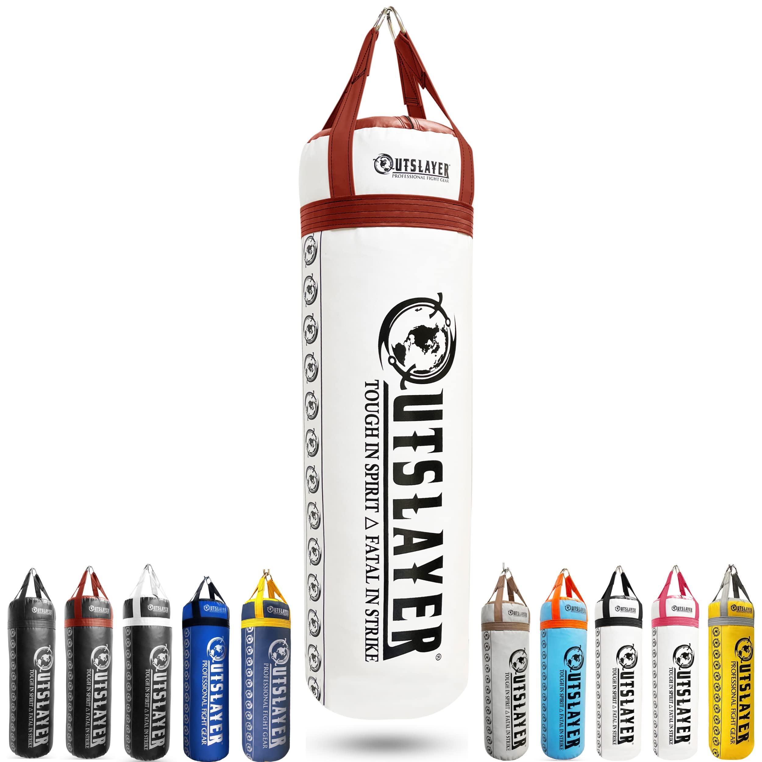 Outslayer 80lb Heavy Duty Filled Punching Bag for Boxing, MMA & Training - Durable USA Made - Perfect for Home Gyms & Martial Arts Practice
