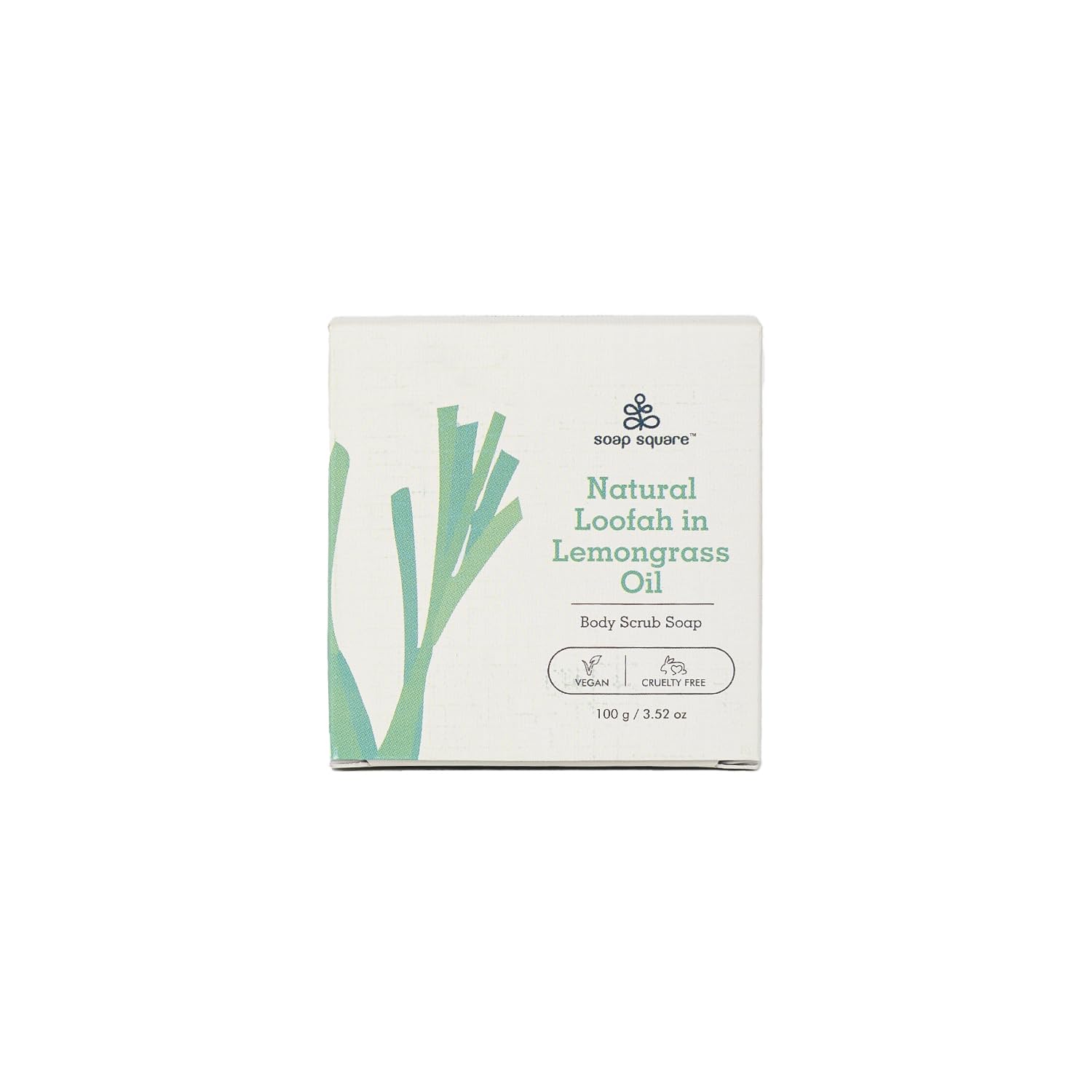 Natural Loofah Soap Bar with Lemongrass Oil - SLS Free, Paraben Free, Vegan & Cruelty-Free - Handmade in India - Perfect for Gifting, Customized Presents & Fresh Skin Care - Ideal for Spa Days, Eco-Friendly Bathing & Luxury Self-Care Routines
