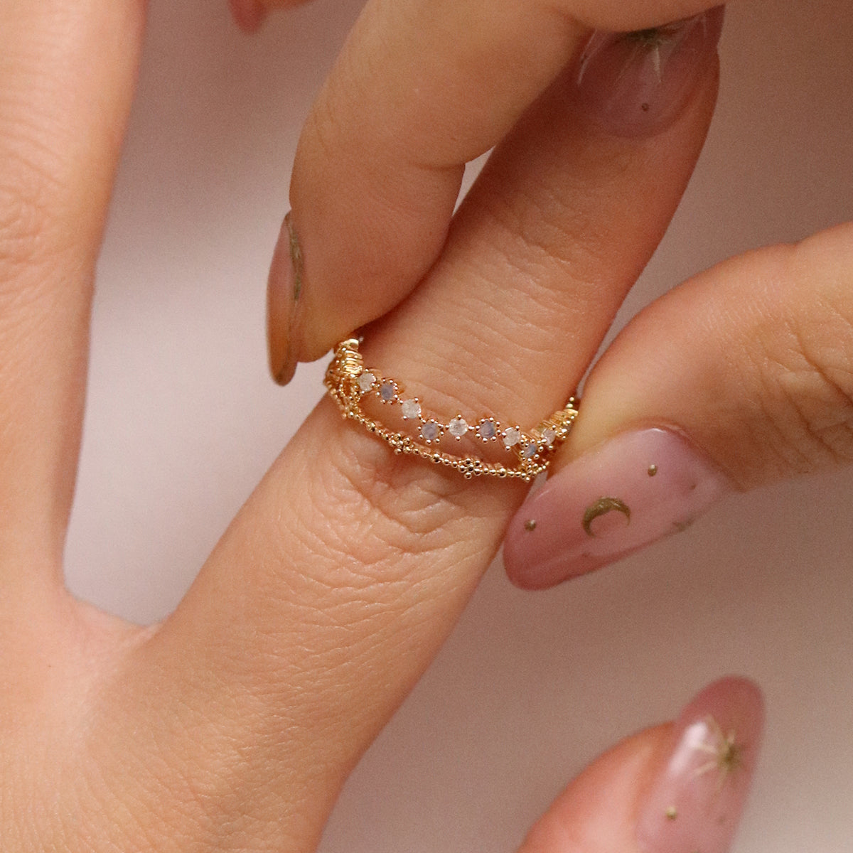 Princess Cubic Zirconia Layered Ring for Women - Elegant Stackable Fashion Jewelry Gift for Wedding, Party & Everyday Wear