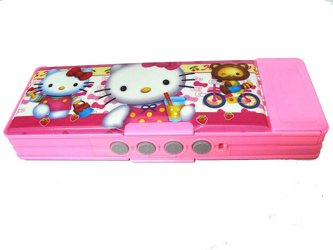 Hello Kitty Themed Password Protected Geometry Box for Girls - Stylish School & Office Supplies for Organization & Creativity