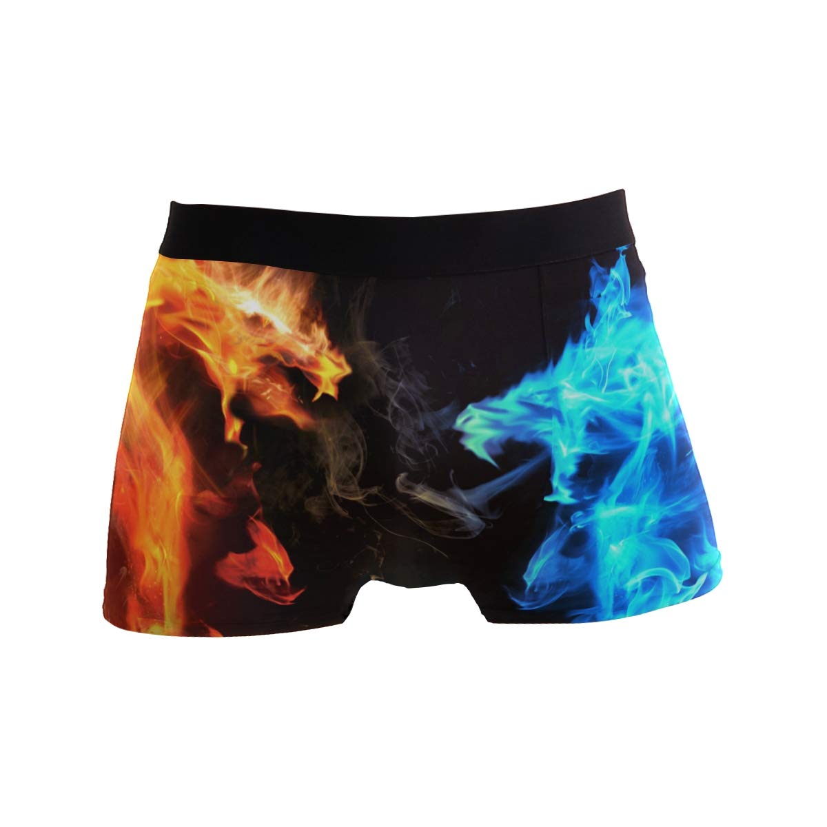 Bright Blue Mermaid Sequin Scale Print Men's Boxer Briefs - Soft & Comfortable Underwear for Men - Perfect for Costume Parties, Beach Vacations, and Unique Gift Ideas