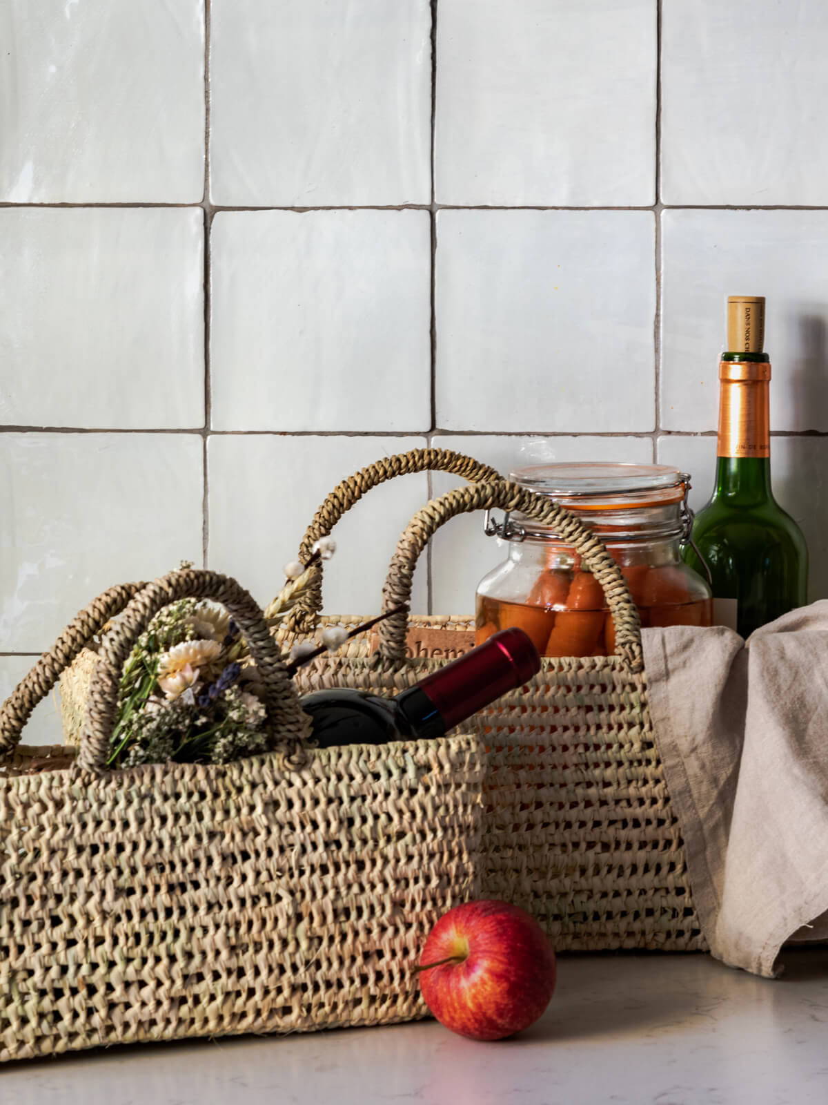Long Open Weave Storage Baskets - Large Woven Organizer Bins for Home, Office & Nursery Organization - Perfect for Toys, Blankets, Laundry & Decorative Storage