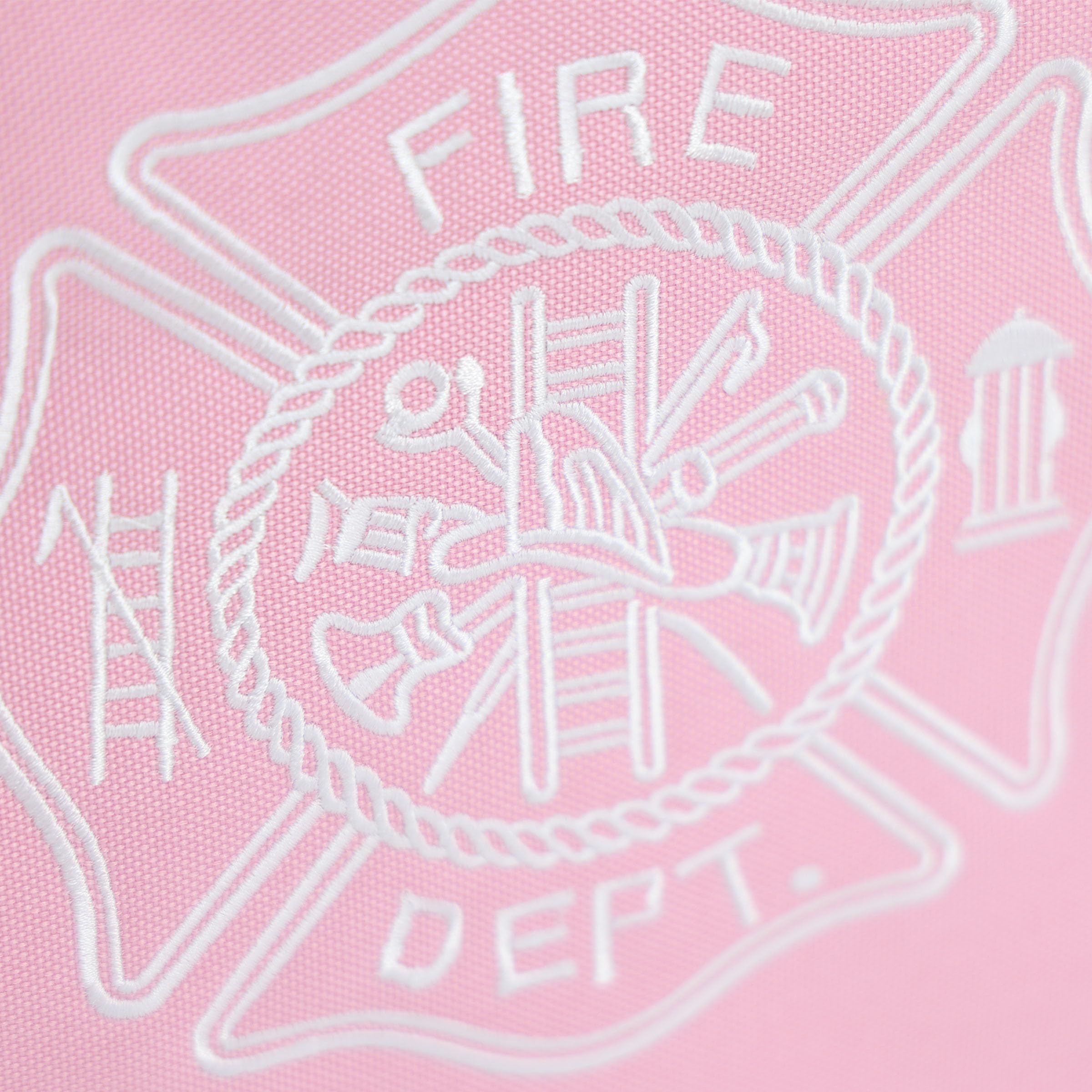 Lightning X Firefighter Turnout Gear Bag with Maltese Cross - Custom Embroidered Name (Pink) | Durable Firefighter Equipment Storage for Station & Emergency Response