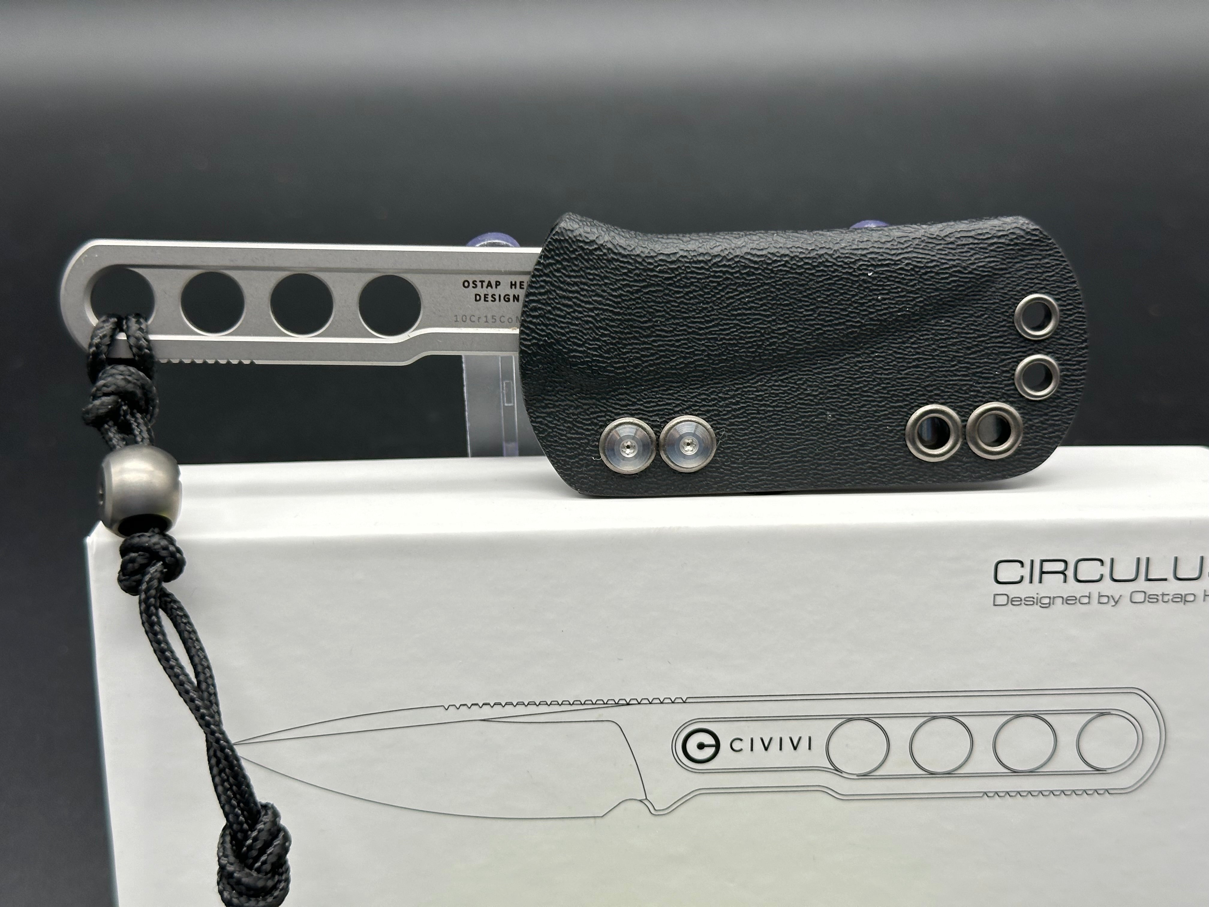 CIVIVI CIRCULUS Fixed Blade Knife - 10Cr15CoMoV Steel, Stonewashed Finish, Plain Edge - Perfect for Camping, Hunting & Outdoor Survival