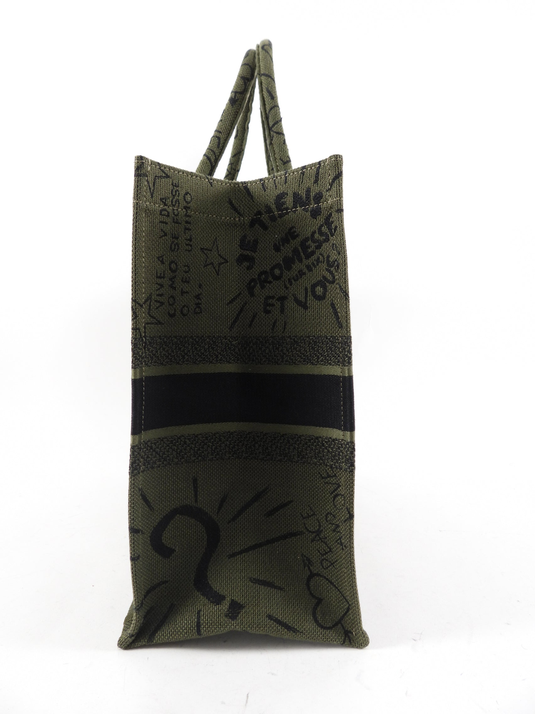 Christian Dior Dark Green Limited Edition Exclusive Book Tote Bag - Luxury Designer Handbag for Women | Perfect for Travel, Work & Everyday Use