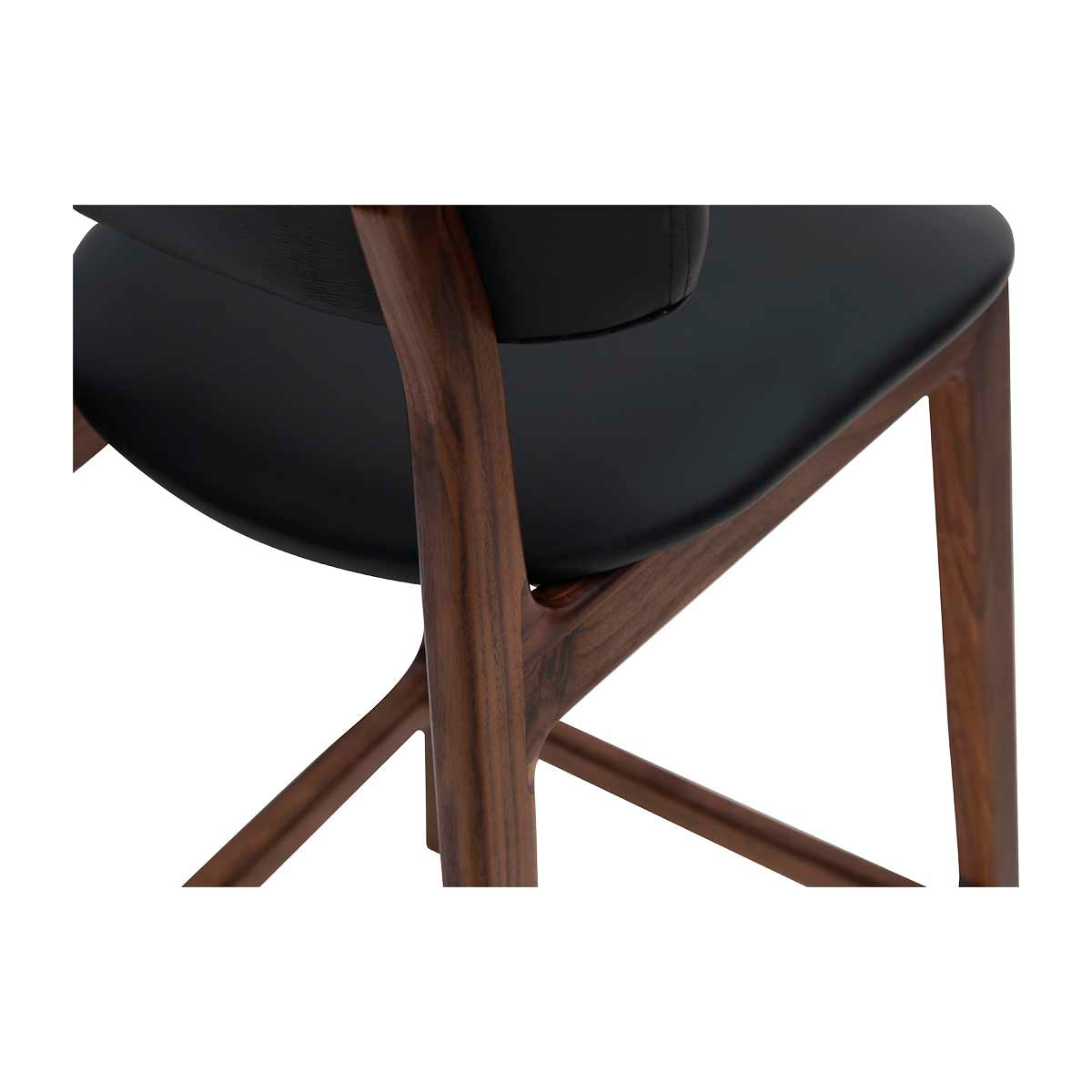 Premium Alaska Leather Bar Stool - Handcrafted Genuine Leather Counter Height Stool for Kitchen Island, Home Bar & Dining Room - Modern Rustic Decor with Adjustable Height & Comfortable Backrest