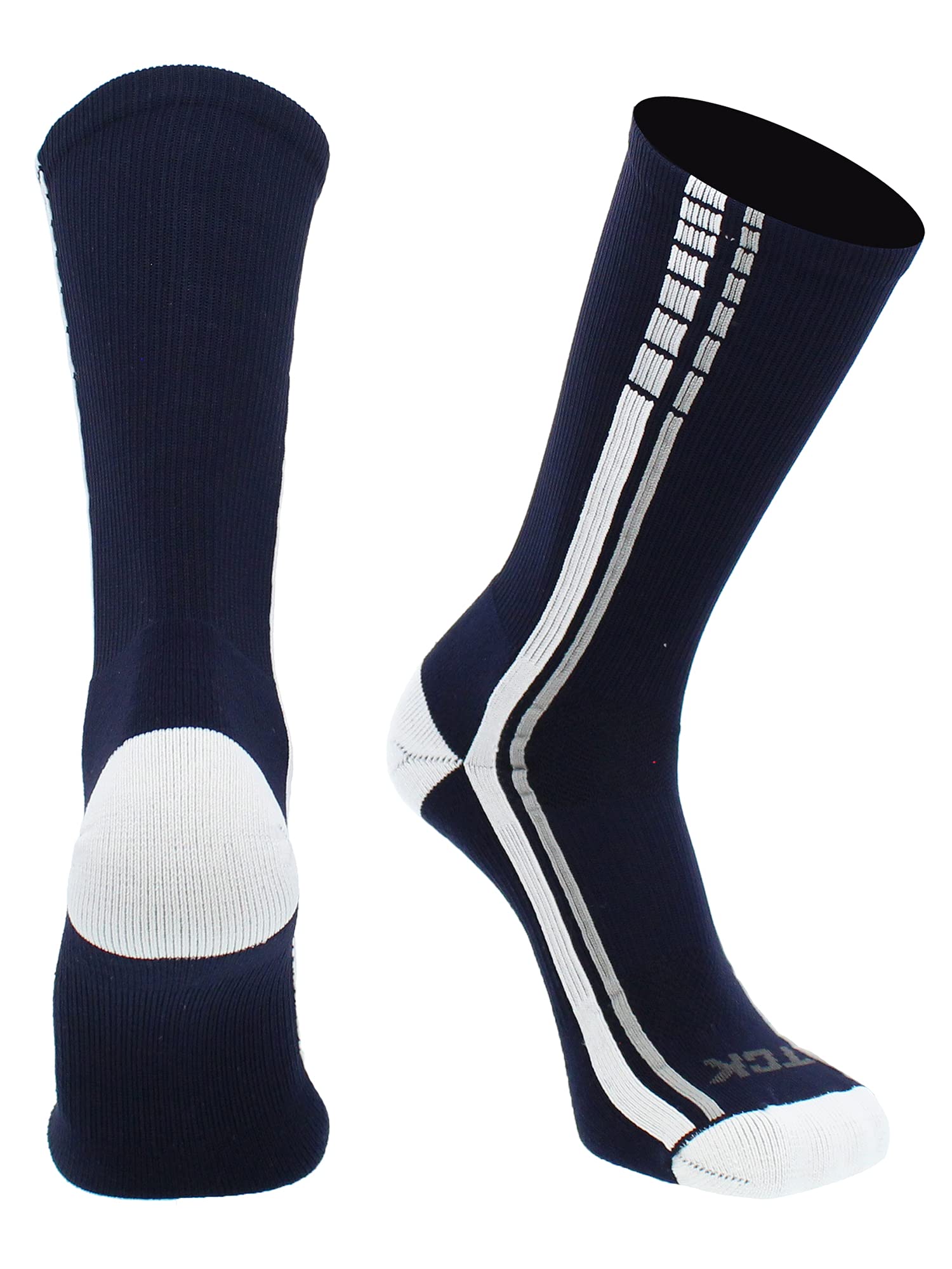 TCK Basketball & Football Socks for Men & Youth Boys - Breathable Crew Socks for Sports, Lacrosse, Running & Gym Workouts