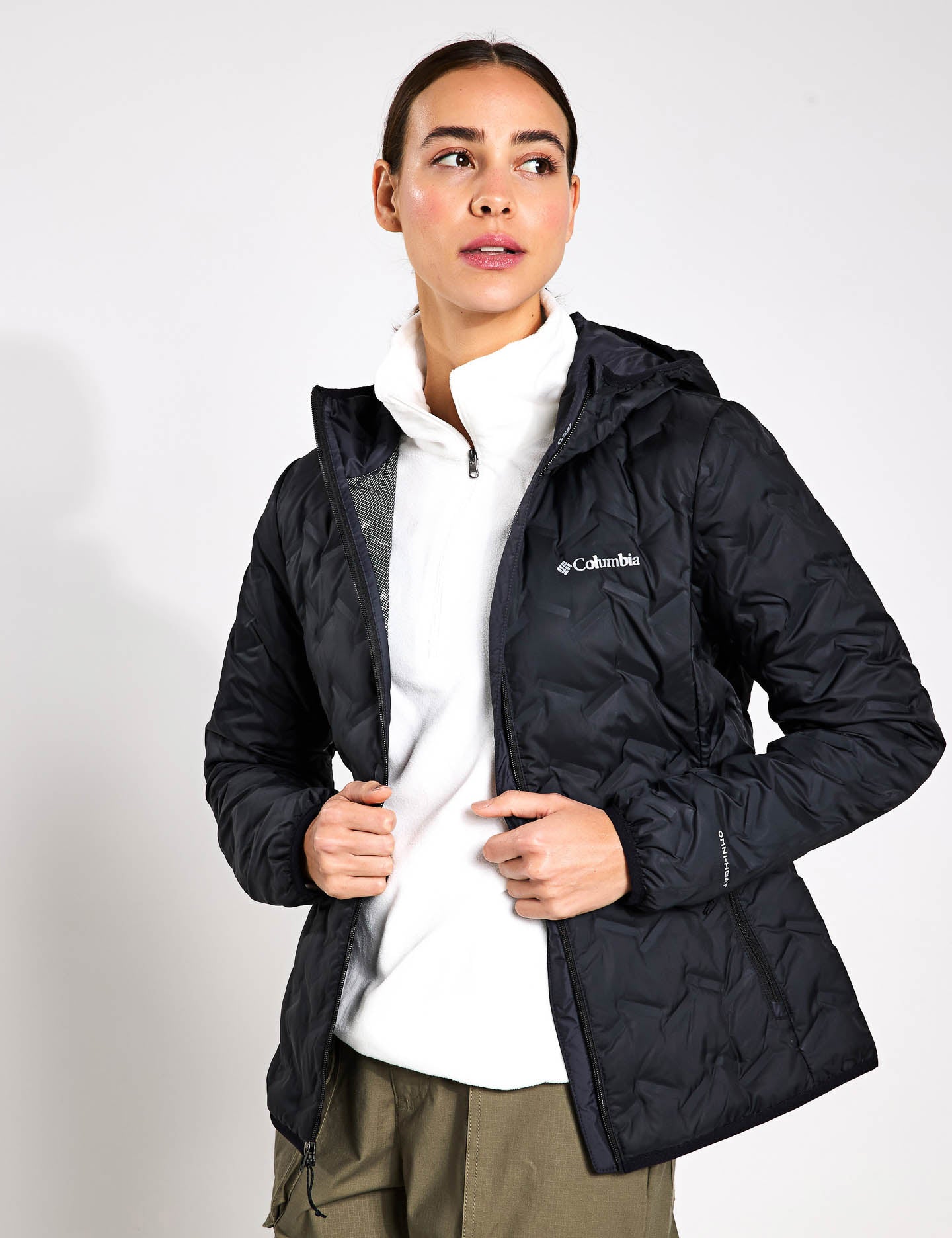 Delta Ridge II Down Hooded Jacket for Men - Lightweight Waterproof Winter Coat, Warm Insulated Puffer Jacket with Hood - Perfect for Skiing, Hiking & Outdoor Activities (Black)