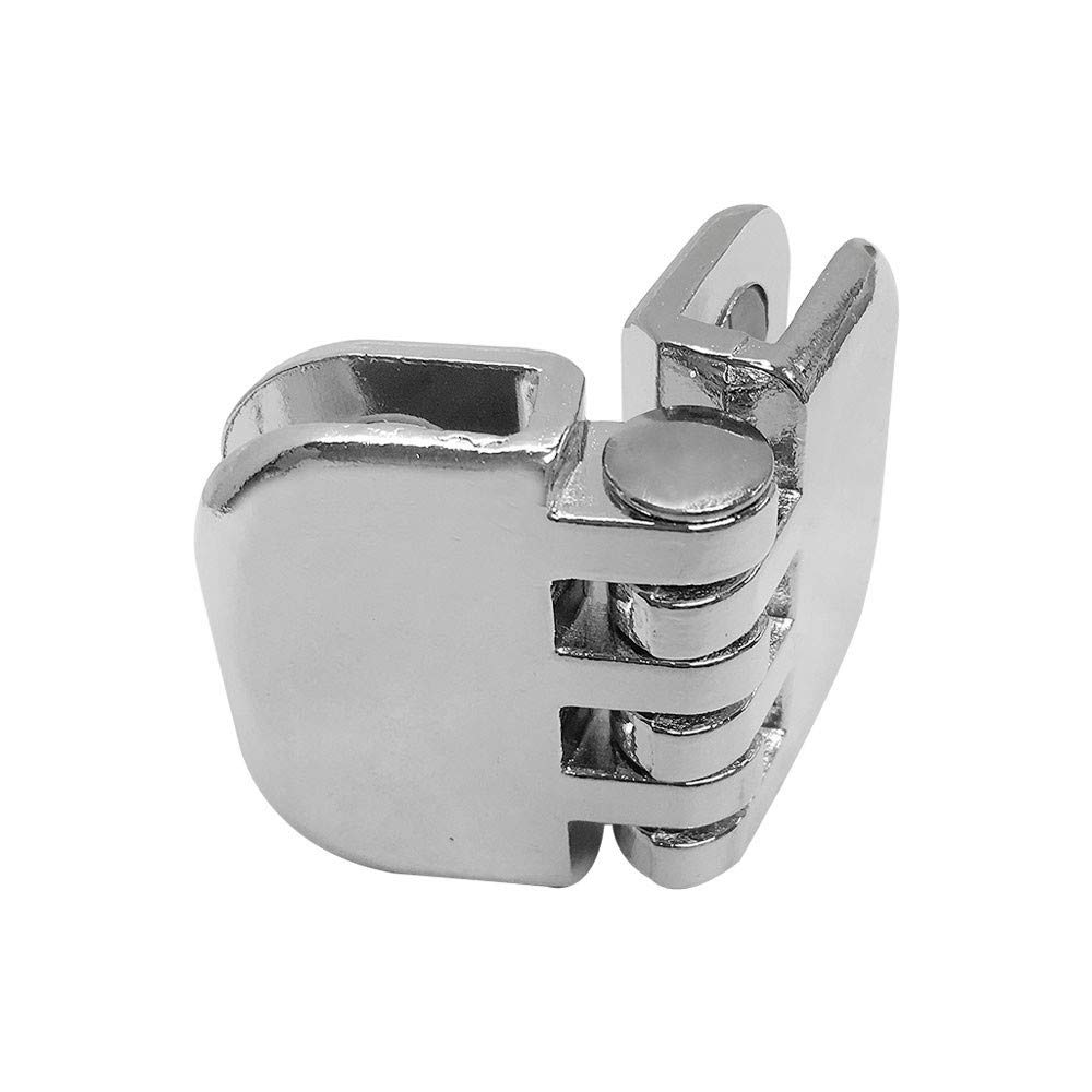 50-Piece Chrome Hinge Glass Connector 3/16