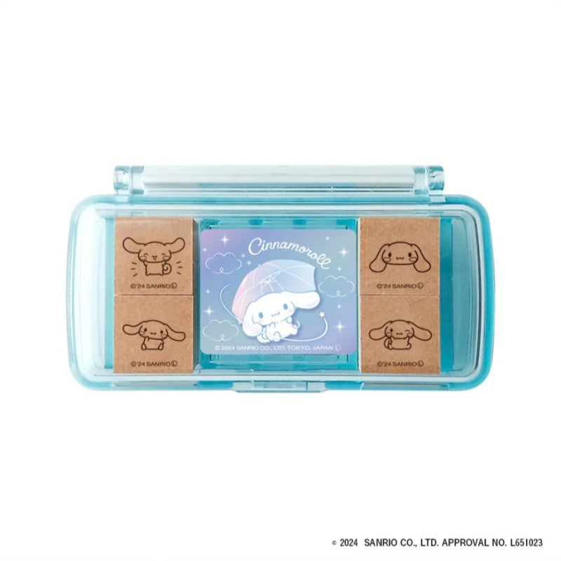 Sanrio Cinnamoroll Mini Stamp Set - Kawaii Cartoon Character Stamps for Scrapbooking, Journaling, DIY Crafts - Perfect for Stationery, Gift Wrapping & Card Making