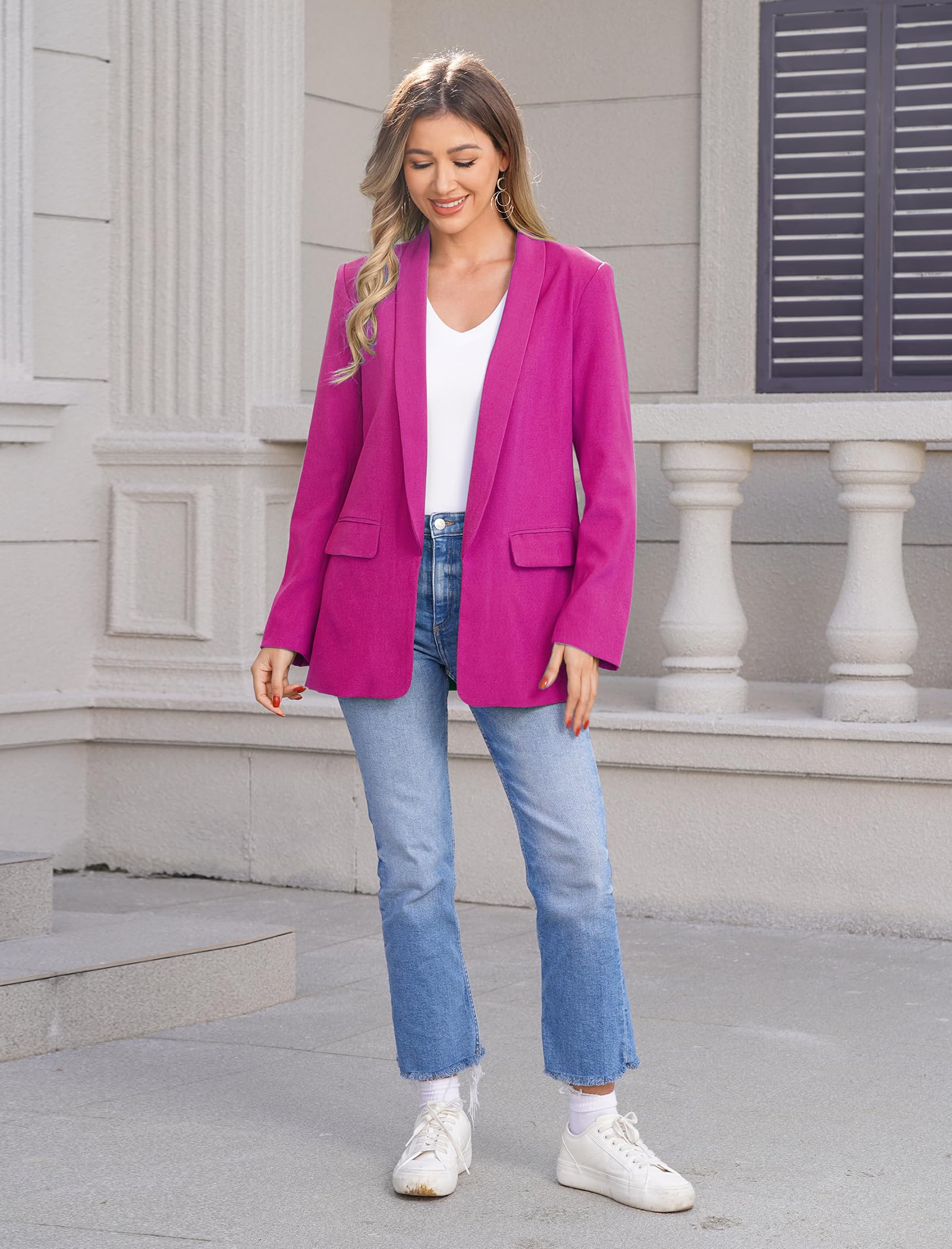 Women's Lightweight Blazer Jacket for Business Casual & Office Wear - Stylish Work Blazers with Pockets | Perfect for Professional Outfits, Meetings & Dressy Occasions