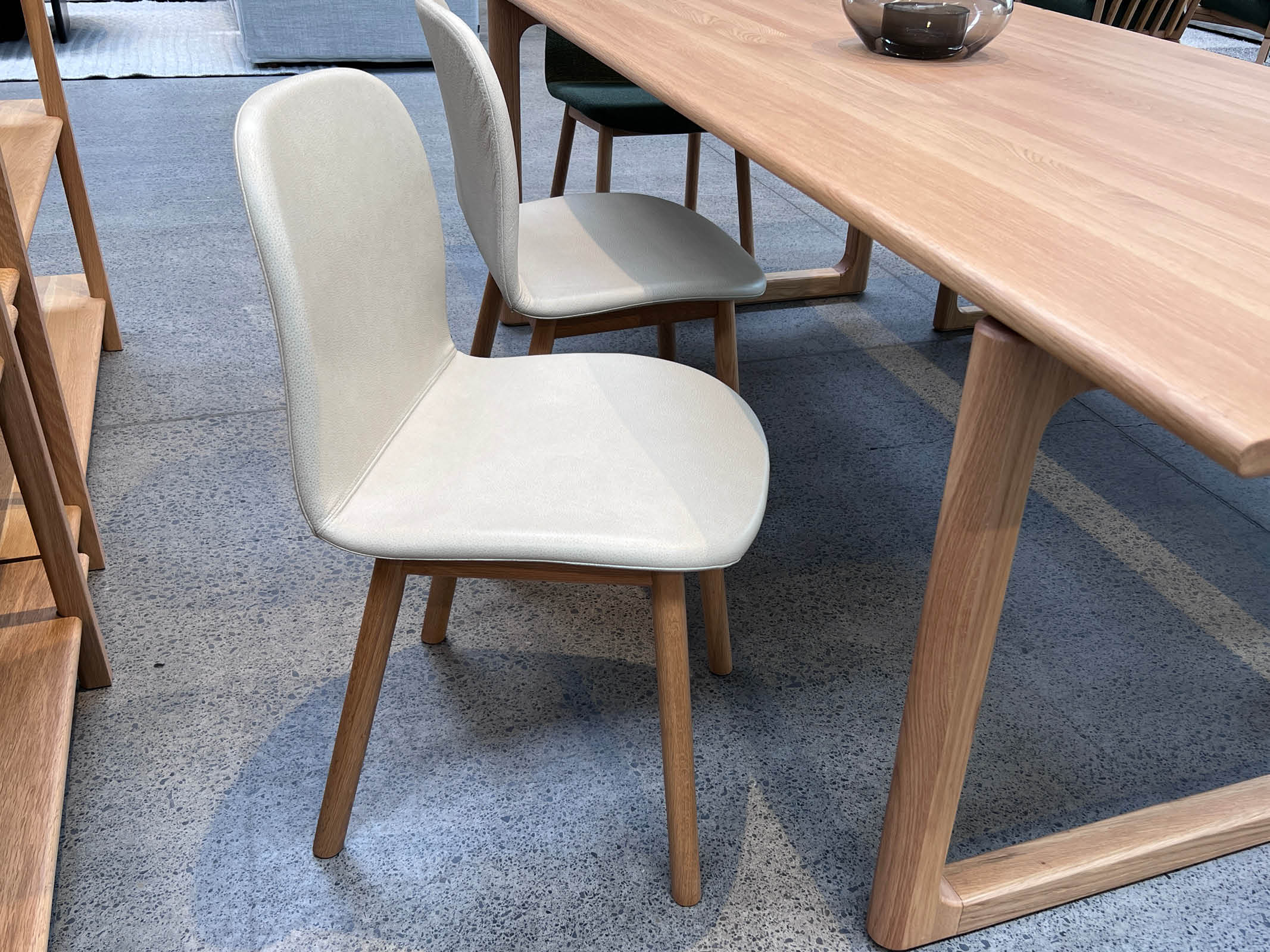 Modern Dining Chairs Set of 2 - Sturdy Wooden Kitchen Chairs with Padded Seats - Perfect for Dining Room, Kitchen, Breakfast Nook & Small Spaces