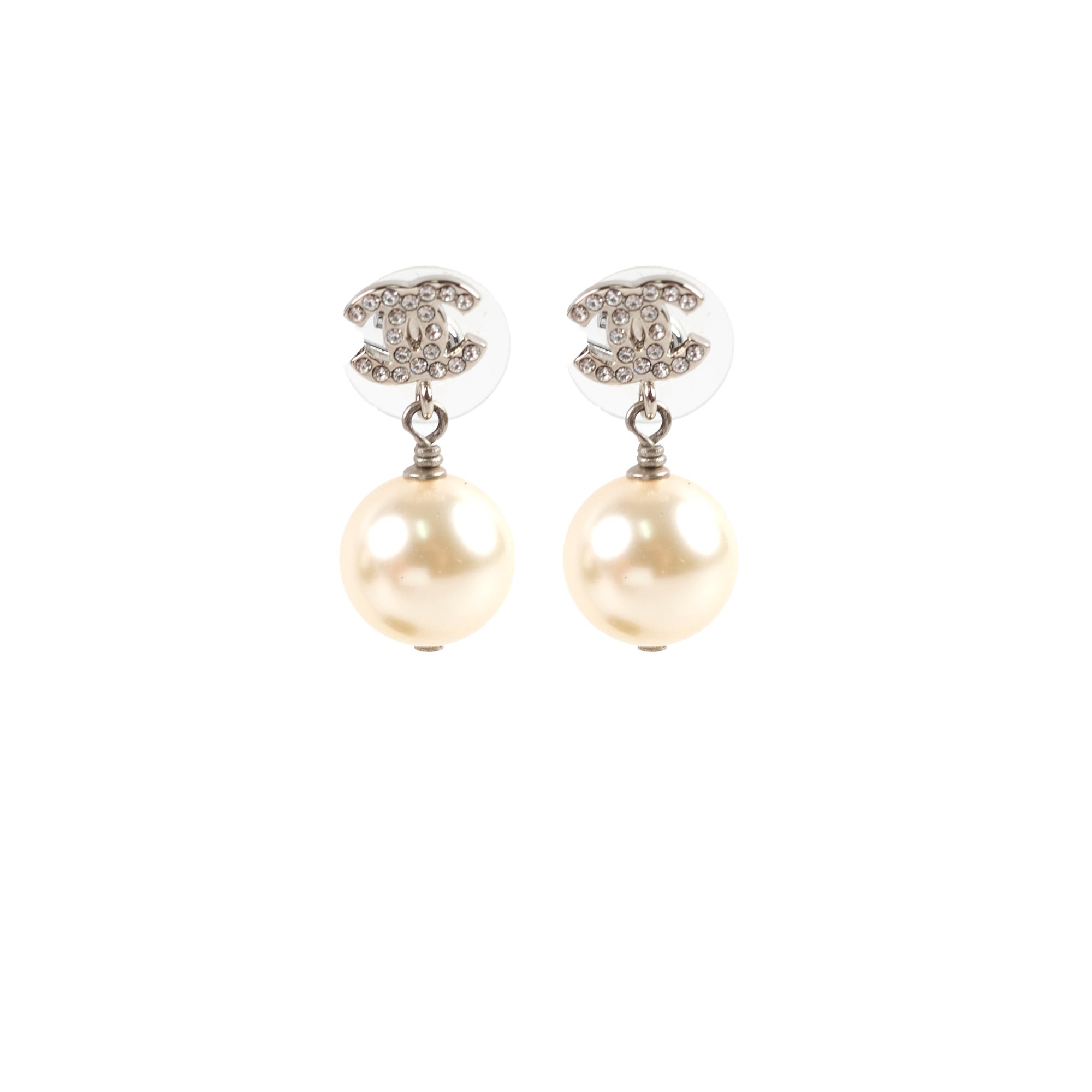 Chanel CC Pearl Drop Earrings - Luxury Fashion Jewelry for Women | Perfect for Parties, Weddings & Special Occasions