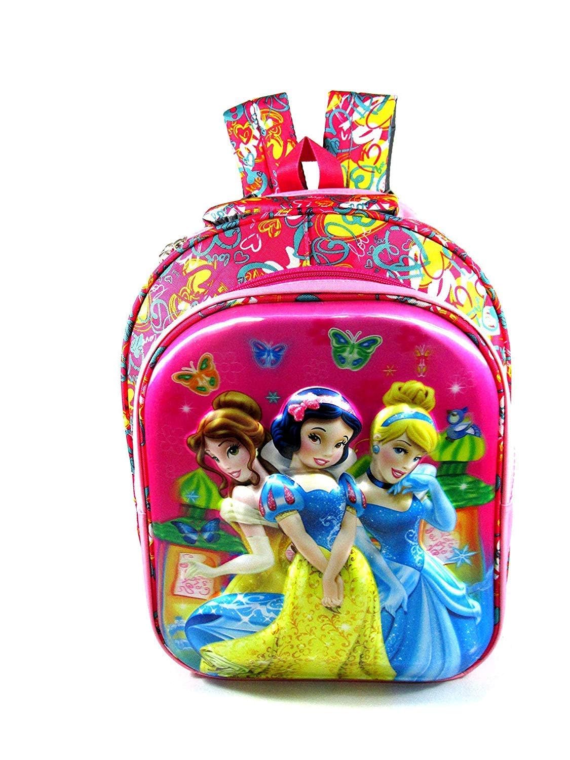**5D Embossed Cartoon Character School Backpack for Kids (5-7 Years) - 16-Inch Polyester Bookbag for Boys & Girls - Perfect for School, Travel & Daily Use**