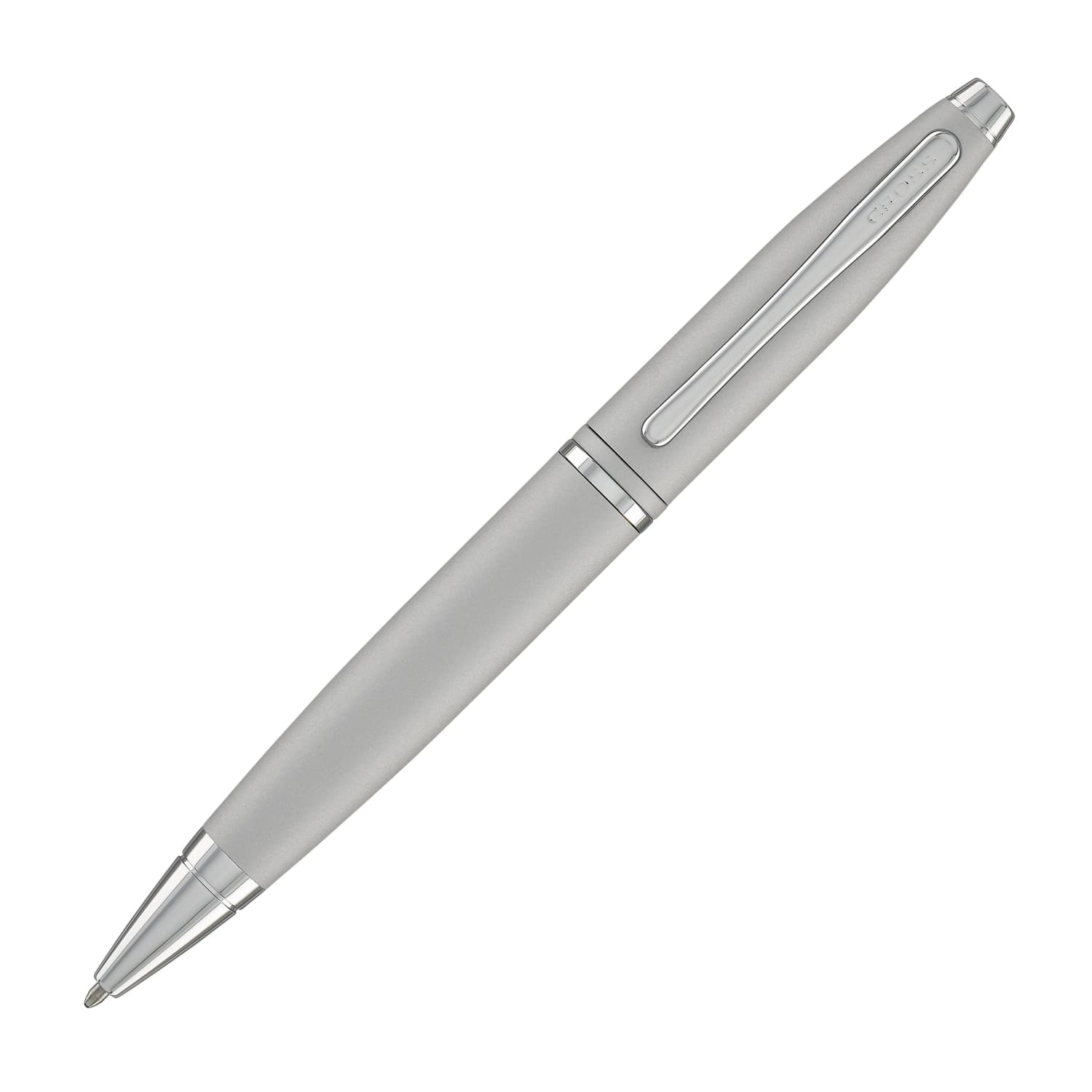Cross Calais Ballpoint Pen in Satin Chrome - Premium Stainless Steel Writing Pen for Office, Business & Gifts - Smooth Writing Experience for Professionals & Students
