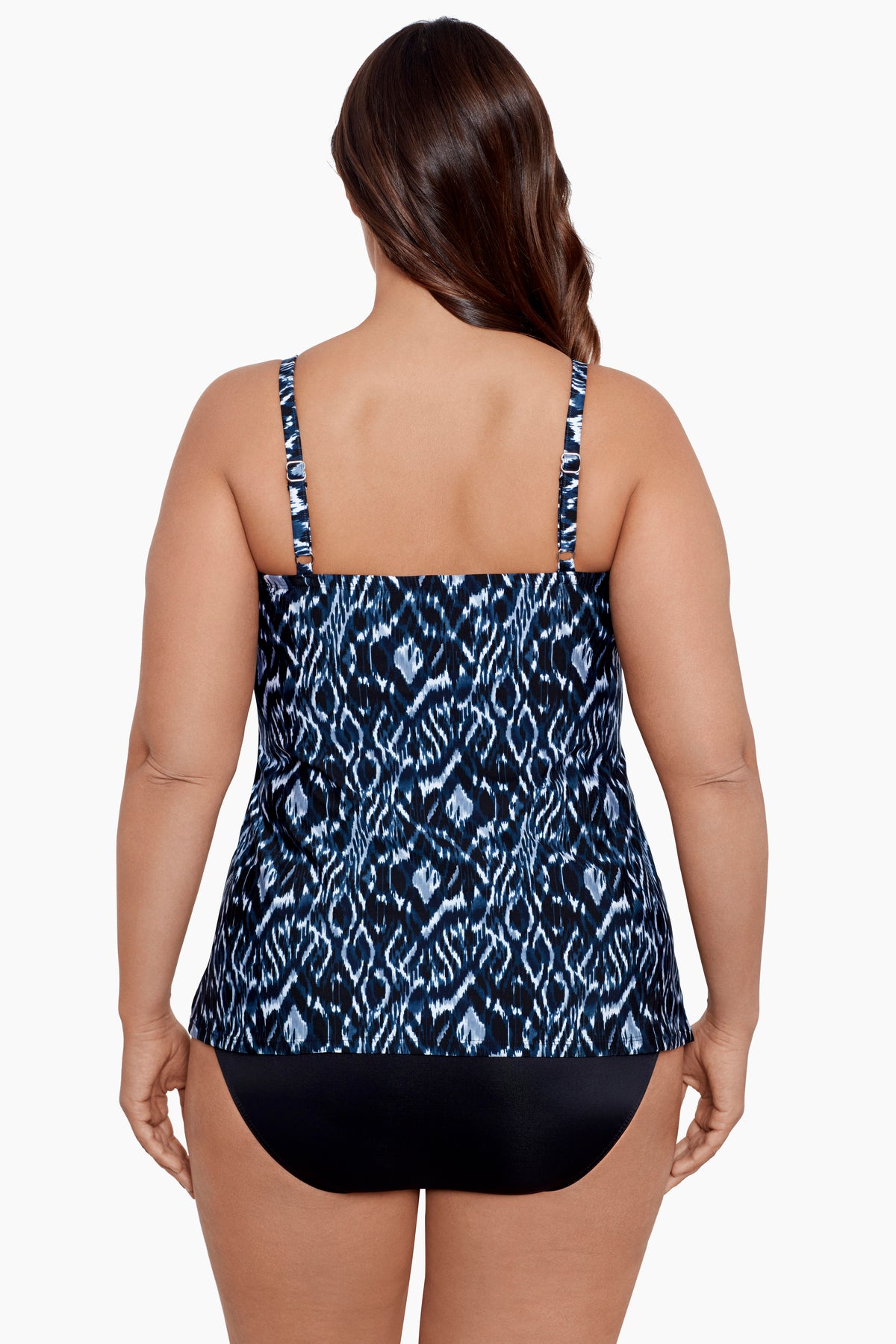 Plus Size Love Knot Tankini Top in Palatium - Flattering Swimwear for Women, Comfortable & Stylish Beachwear for Pool, Vacation & Summer Outfits