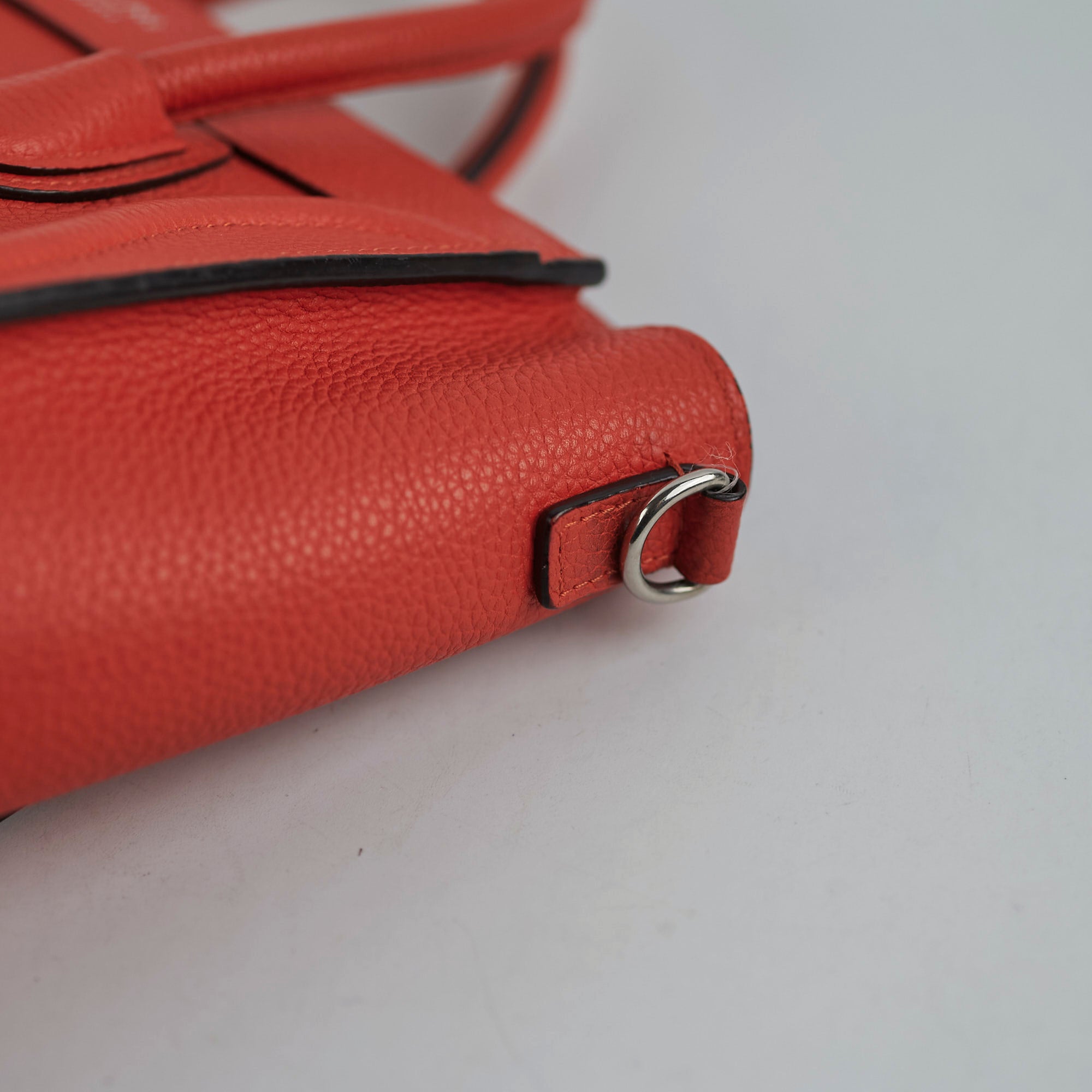 Celine Luggage Nano Orange Leather Handbag - Luxury Designer Crossbody Bag for Women | Perfect for Travel, Work & Everyday Use