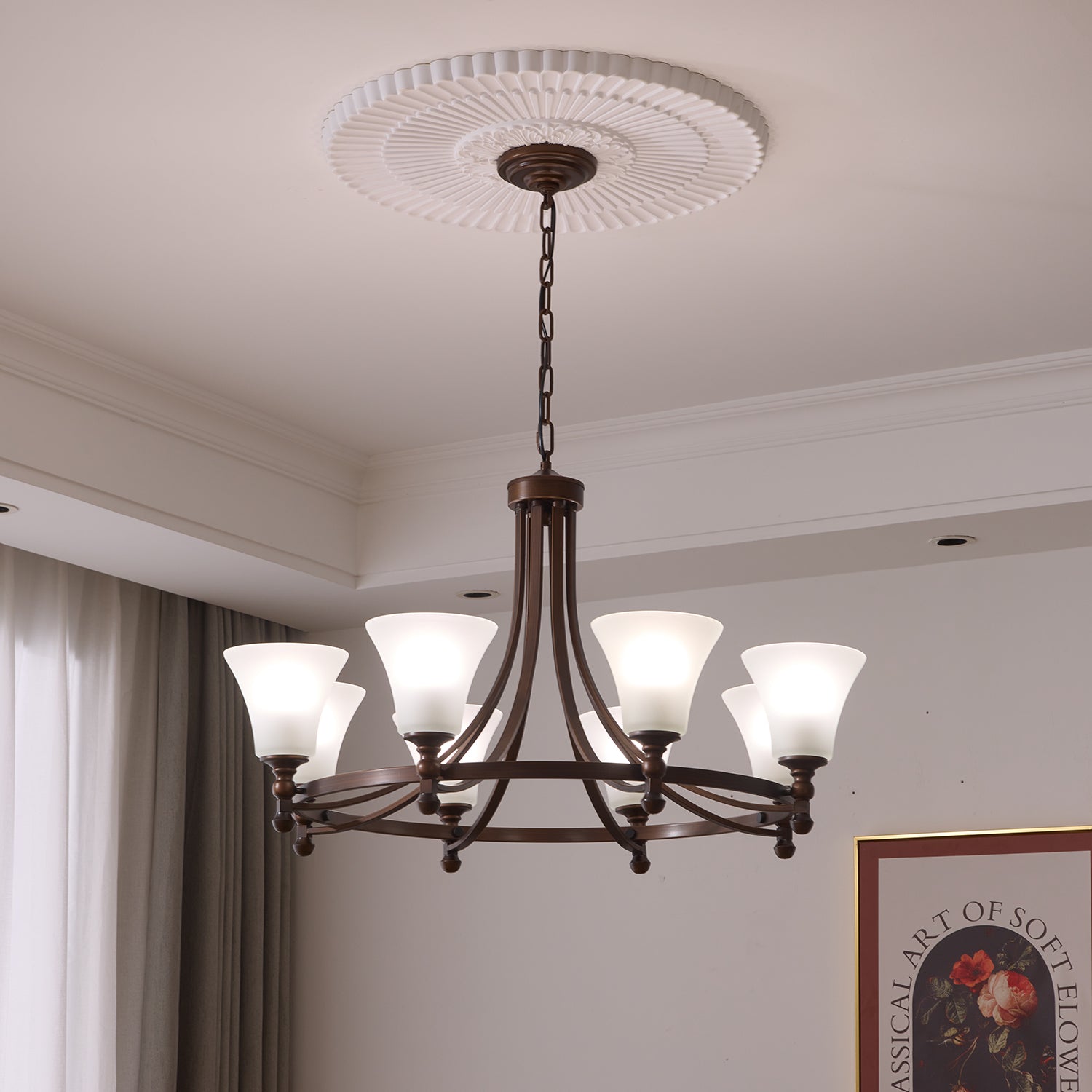 Celestine Glow Crystal Chandelier - Elegant Modern Ceiling Light Fixture for Dining Room, Bedroom & Living Room Decor | Perfect for Weddings & Home Renovation