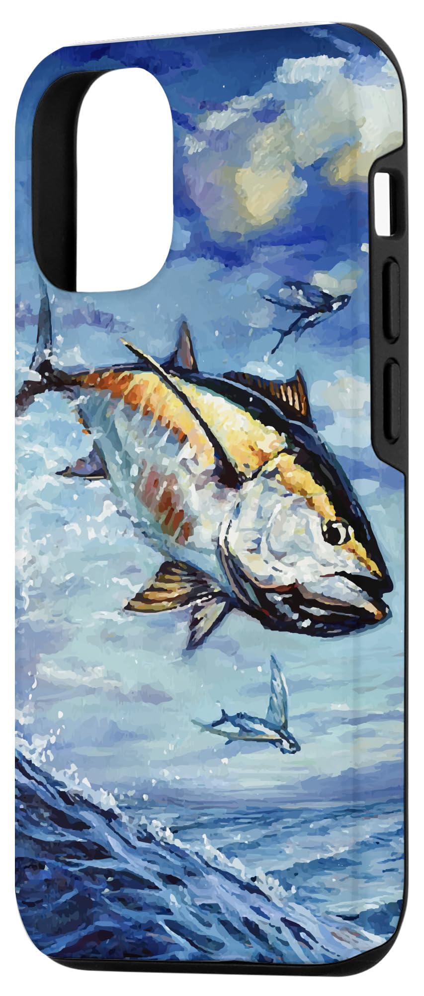 Cute Bluefin Tuna iPhone 12/12 Pro Case - Durable Deep Sea Fish Design Phone Cover for Fishing Enthusiasts | Perfect for Outdoor Adventures & Marine Life Lovers