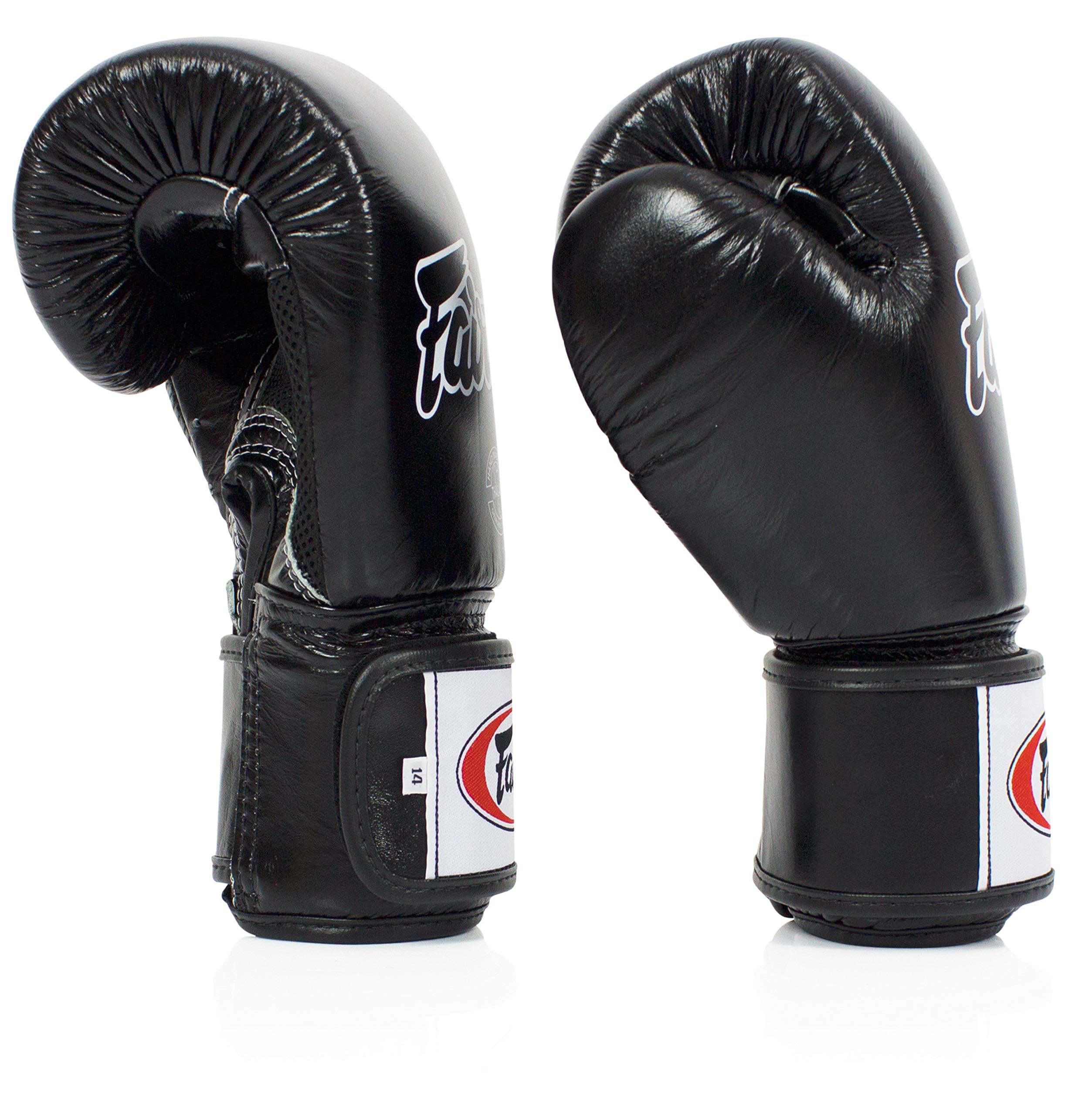 Fairtex BGV1BR Muay Thai Boxing Gloves - Breathable MMA Training Gloves for Men, Women & Kids | Premium Lightweight Shock-Absorbing Kickboxing Gloves for Gym, Workout & Sparring | Ideal for Muay Thai, MMA Training, Fitness Classes & Home Exercise