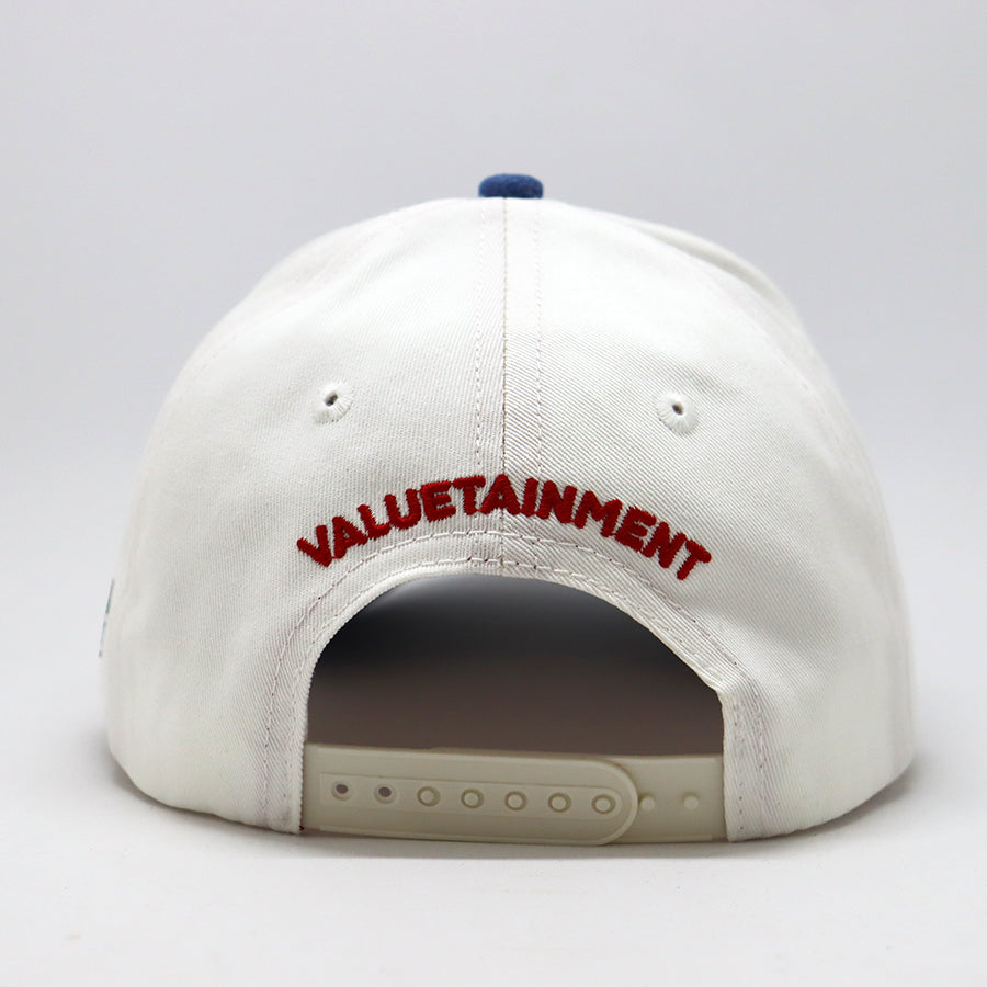 Future Looks Bright VT MOM White & Denim Dual Tone Snapback Hat | Adjustable Baseball Cap for Women & Men | Perfect for Sports, Outdoor Activities & Casual Wear