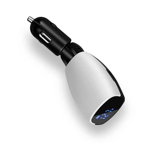 Bakeey 3.1A Dual USB Fast Car Charger with LED Display - Adjustable Voltage for iPhone, Samsung, iPad, Tablet - Perfect for Road Trips & Travel Charging
