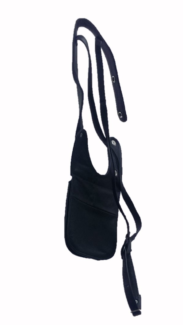 Sharpshooter Security Money Belt - Anti-Theft Leather Passport Wallet & Shoulder Holster for Travel, Hiking, and Daily Use