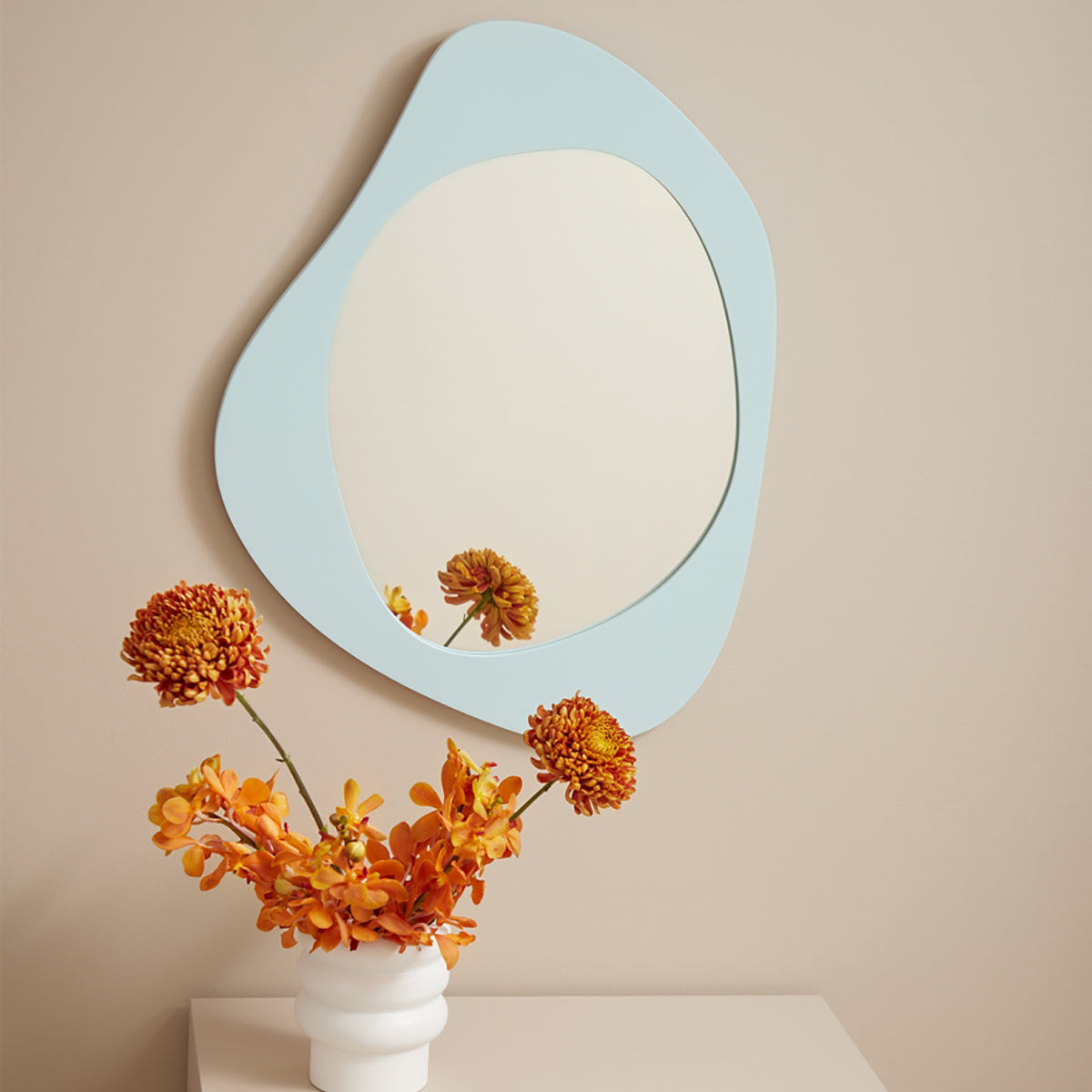 Aura Mirror (50 x 65cm) - Elegant Wall Decor for Living Room, Bedroom & Office | Feng Shui Home Accessories | Perfect for Meditation Spaces & Yoga Studios
