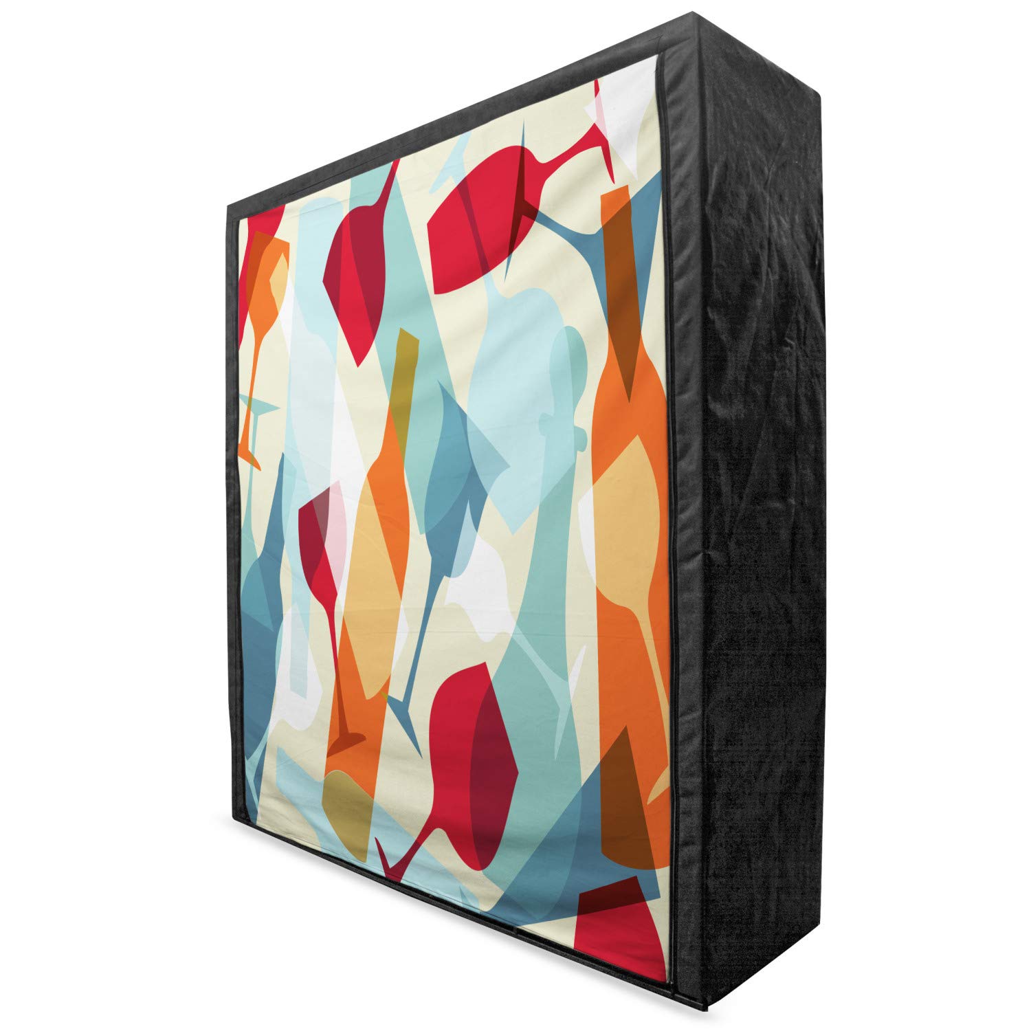 Ambesonne Wine Themed Portable Fabric Wardrobe - 59