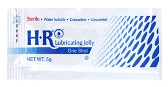 HR Sterile Lubricating Jelly 5G Single-Use Packets (Case of 6 Boxes, 144 Packets Total) - Ideal for Medical Procedures, Personal Care & First Aid Kits